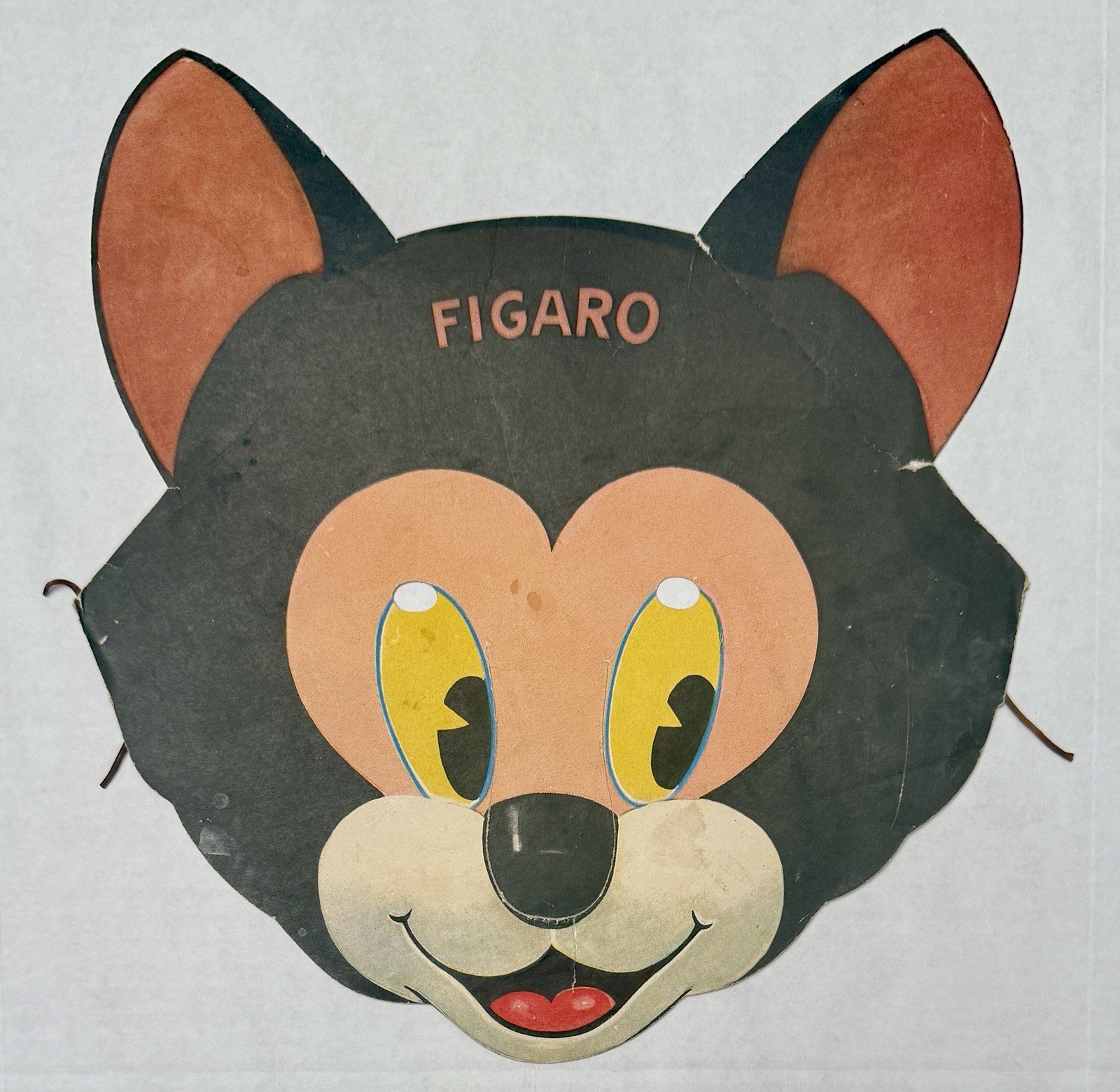 1939 Walt Disney Figaro Pinocchio Masks Gillette Razor Blades Promo