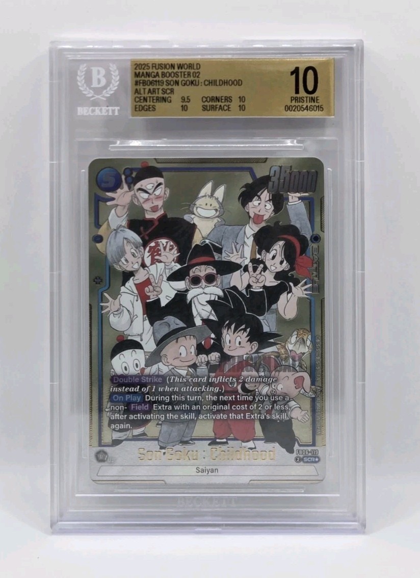 Son Goku : Childhood Alt Art SCR* 2025 DBS : Manga Booster 02 BGS 10 Pristine