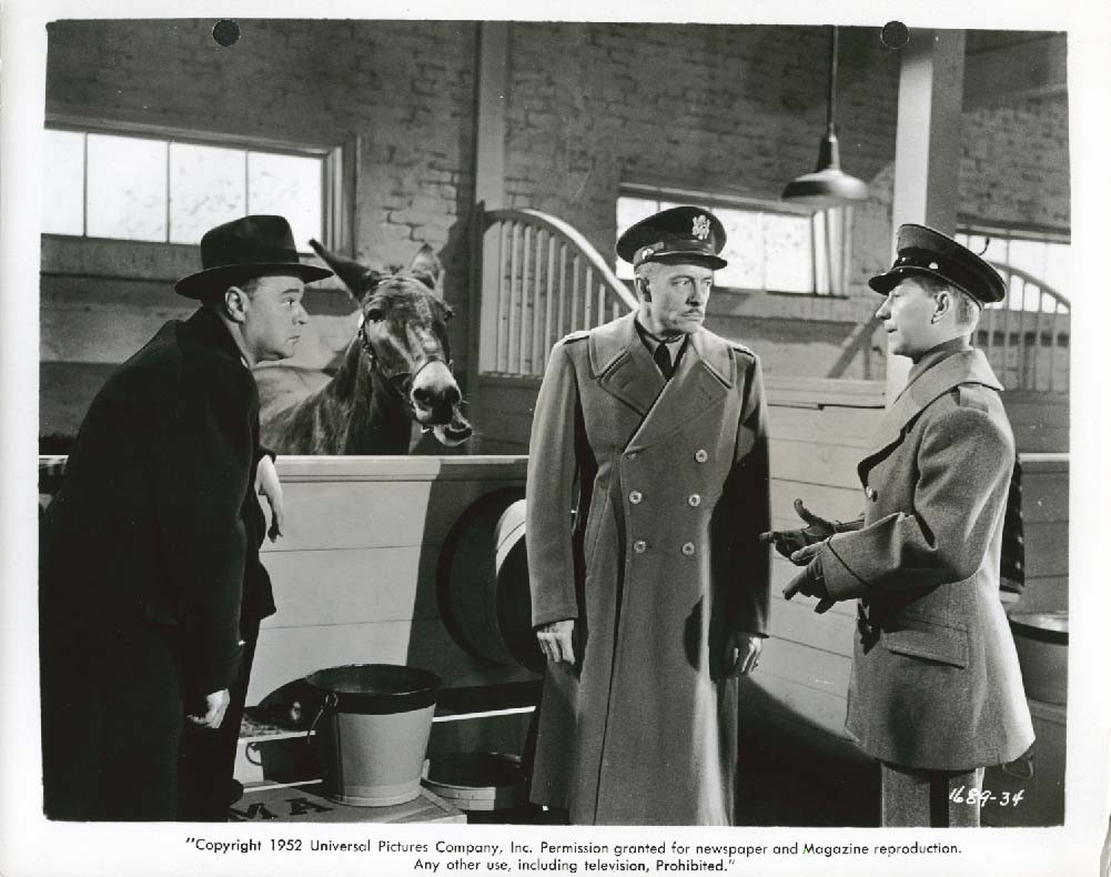 Les Tremayne Donald O\'Connor Otto Hulett Francis Goes West Point 8x10 1952 #34