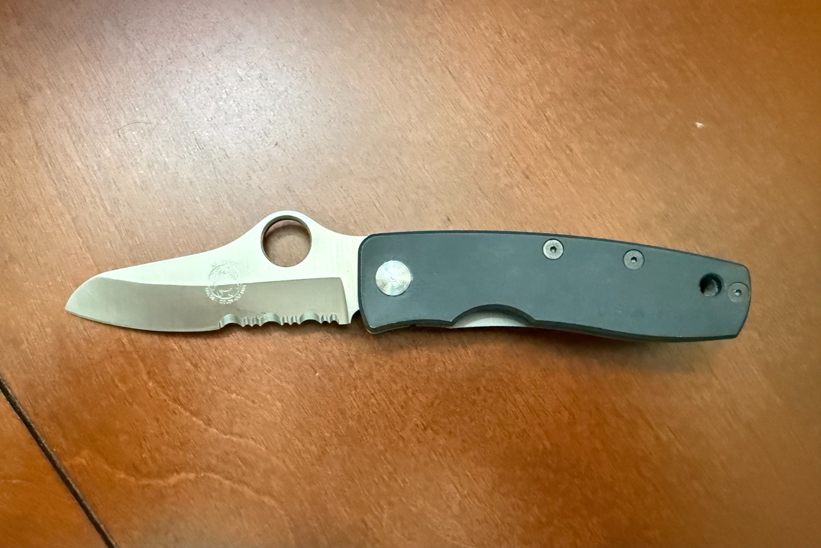 Spyderco C19PS Robert Bob Terzuola Jr. ATS-34 Liner Lock Knife / 1993 Production