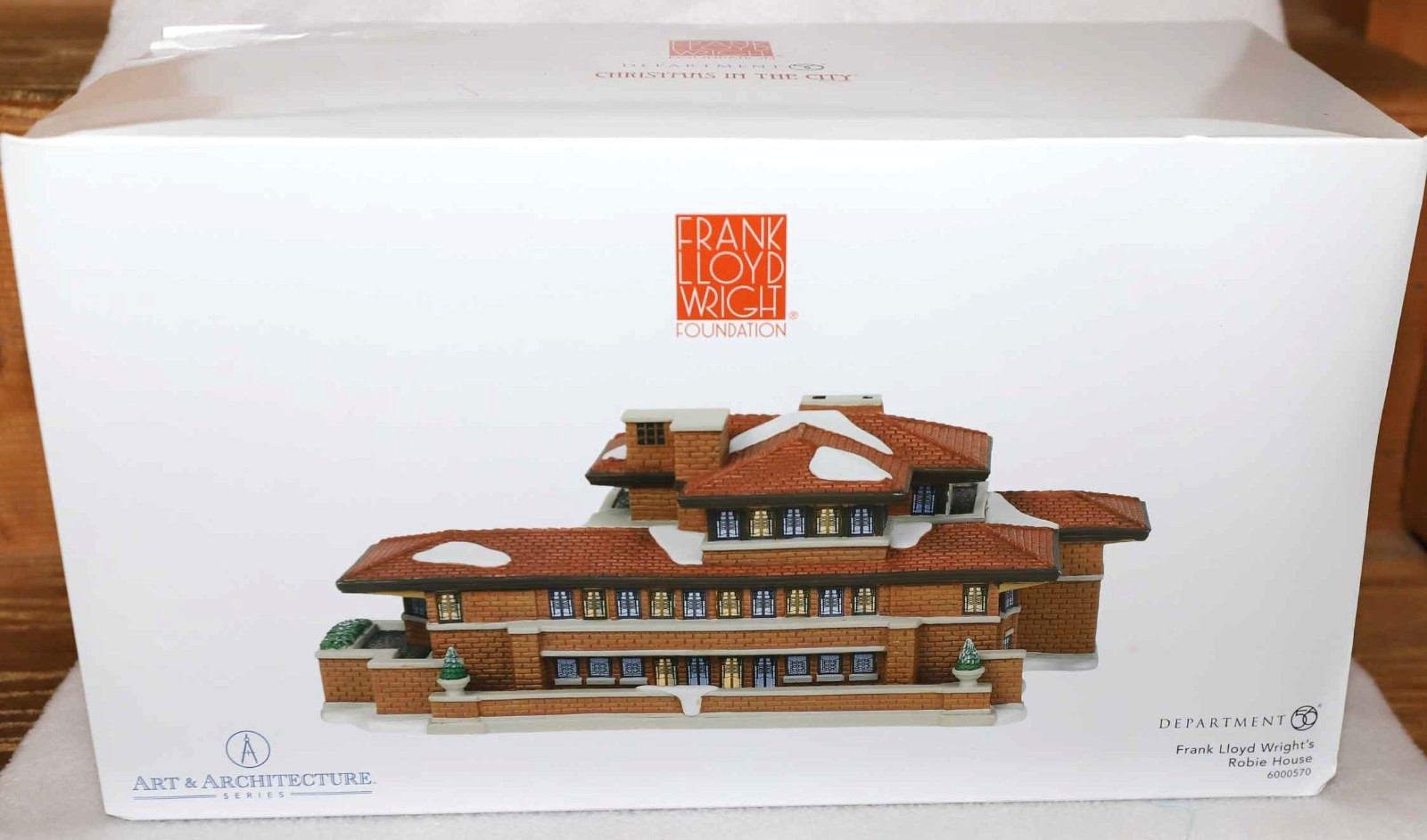 DEPT 56 FRANK LLOYD WRIGHT ROBIE HOUSE ART & ARCHITECTURE VILLAGE 6000570 CIC