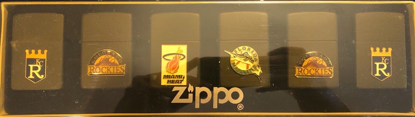 Brand New Unfired Zippo Lighter Collection of MLB teams, and the Miami Heat 