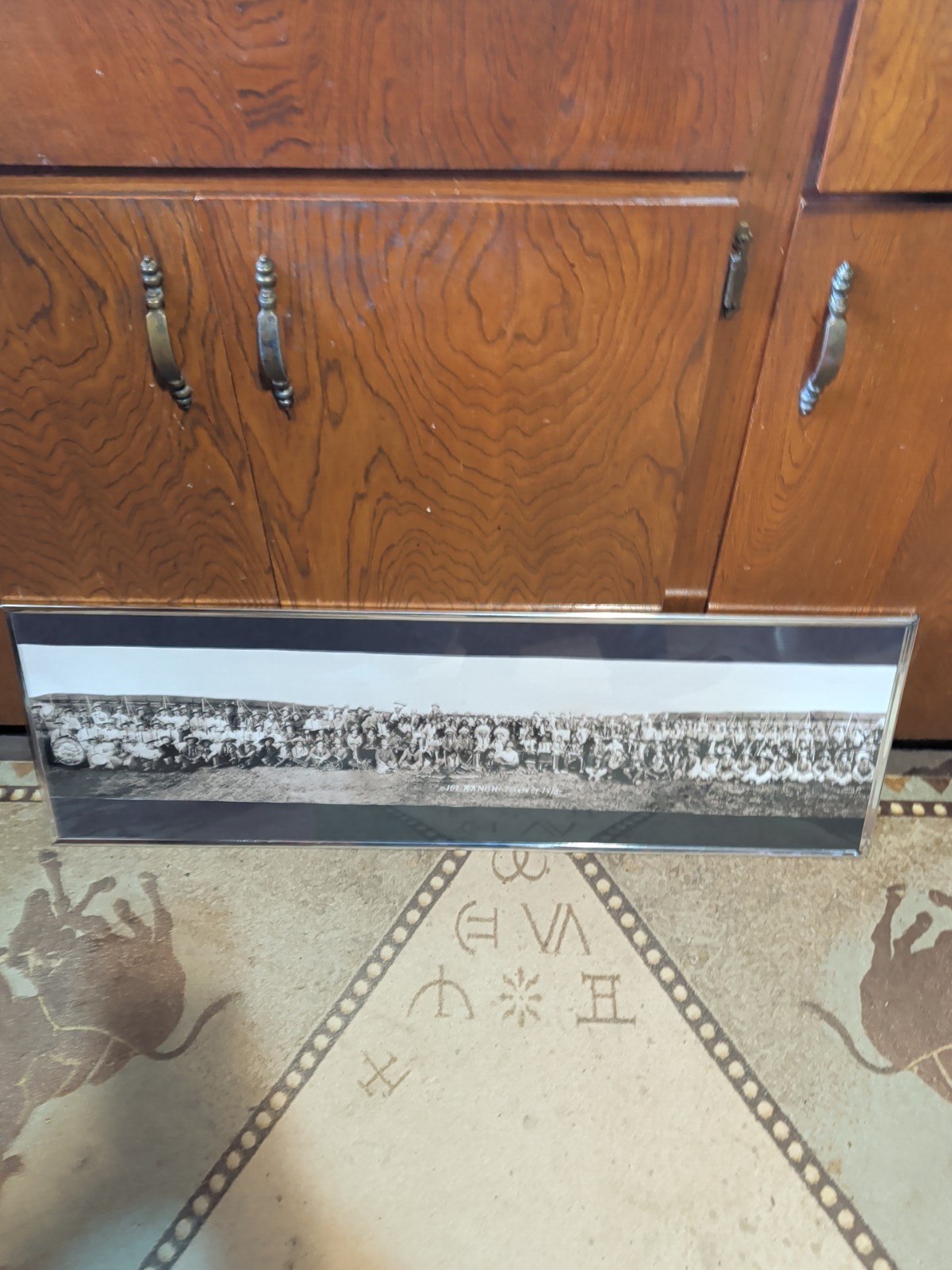 101 Ranch Rodeo 1913 St Louis Mo Framed  Copy 12x36 