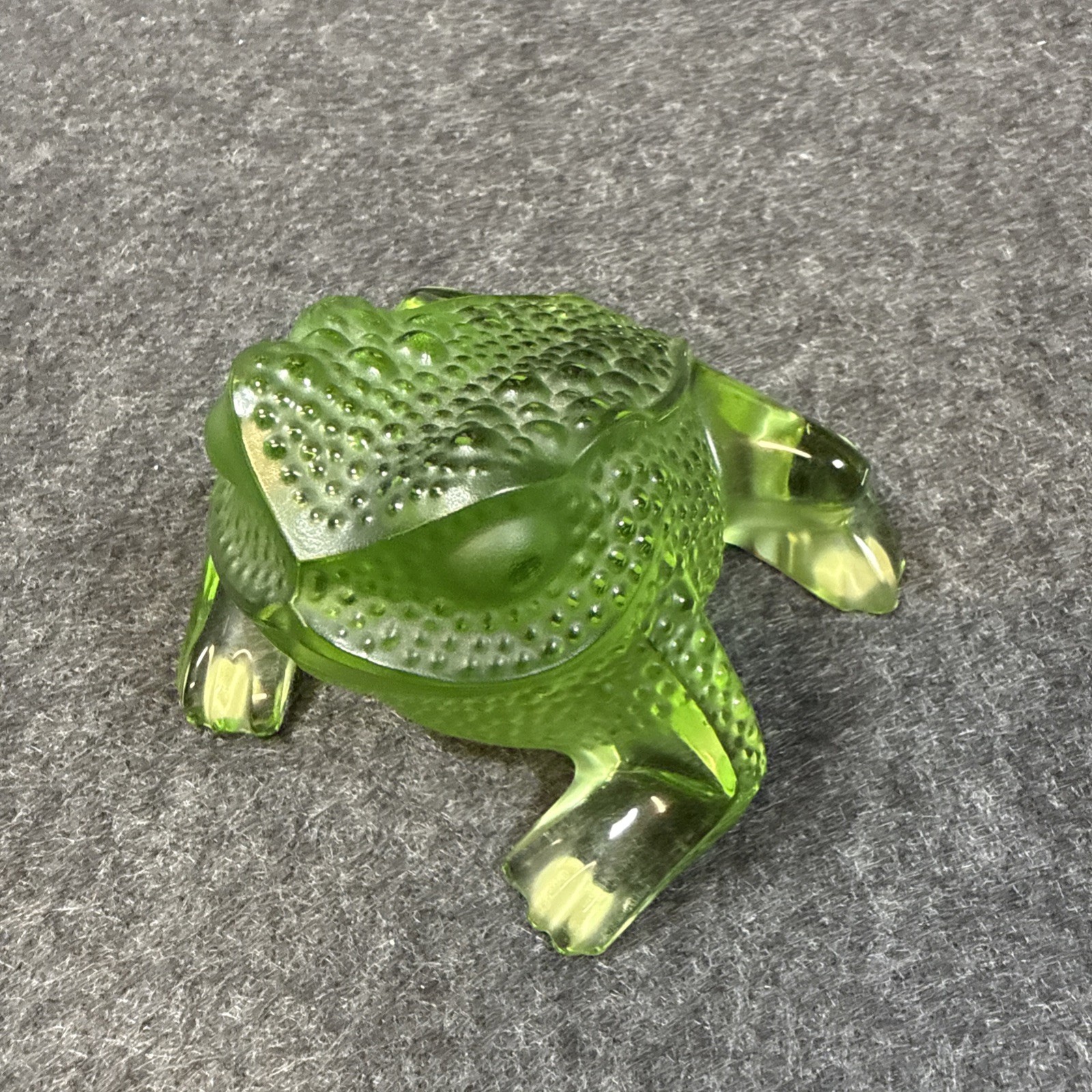 Lalique France Green Crystal \