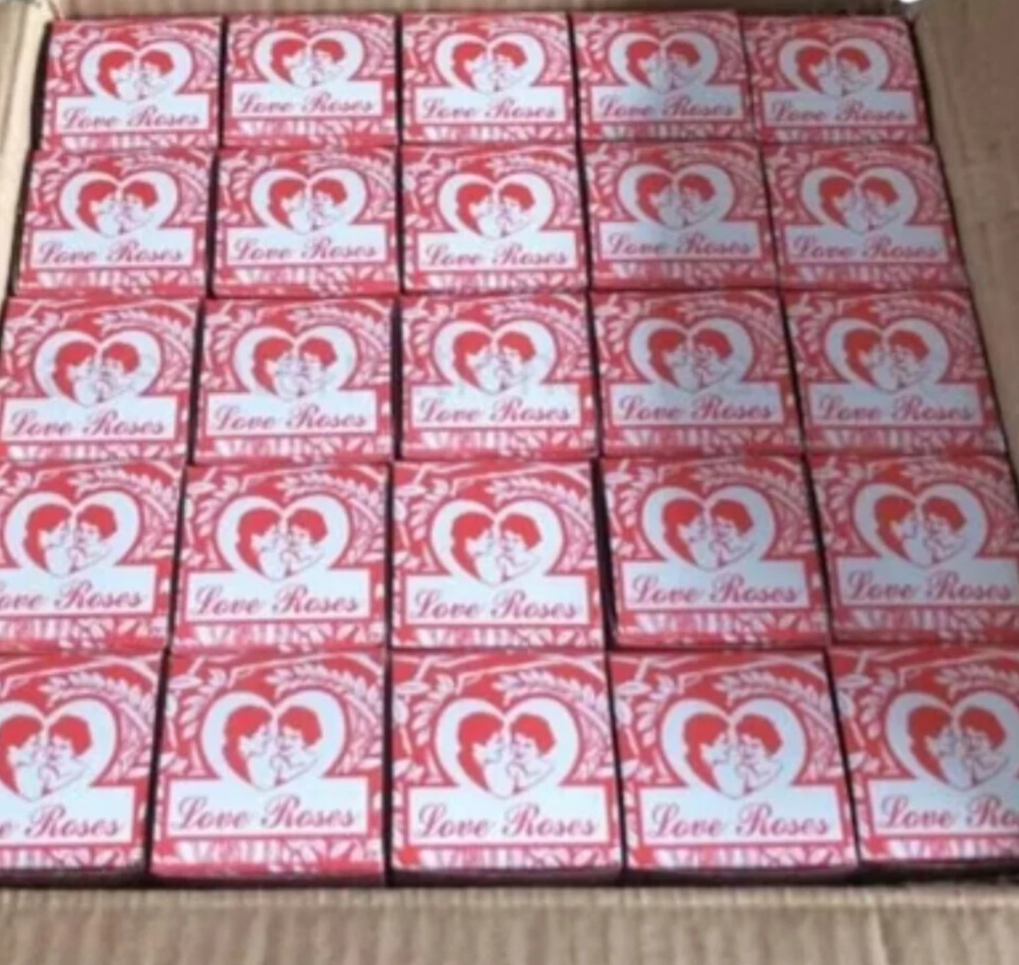 Love Roses Glass Tubes 48 Boxes Of 36 Glass Tubes  (1728 Glass Tubes)
