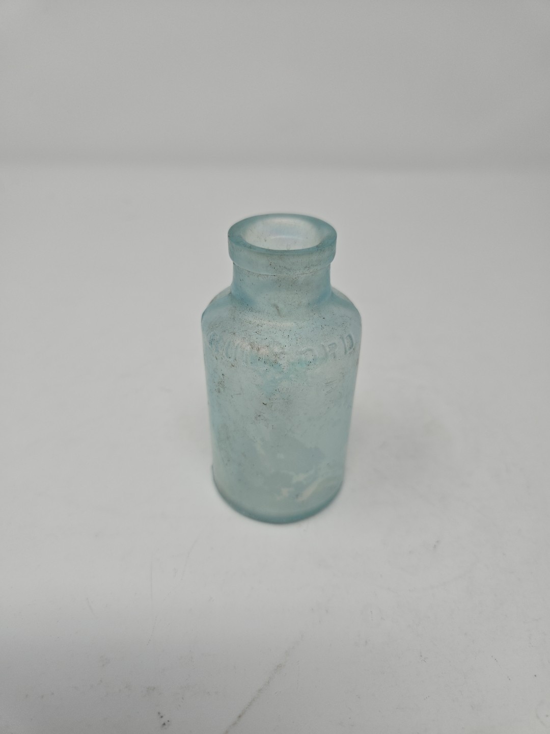 RARE Antique Aqua Bottle Rumford Baking Powder 