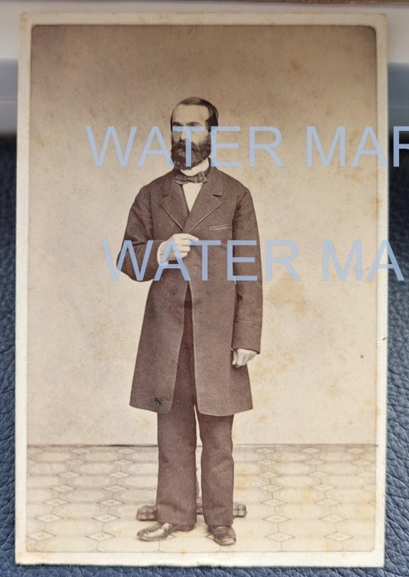 c 1862 CDV Photo Man Bailey Winslow Evans Providence RI Frank Rowell Seagrave