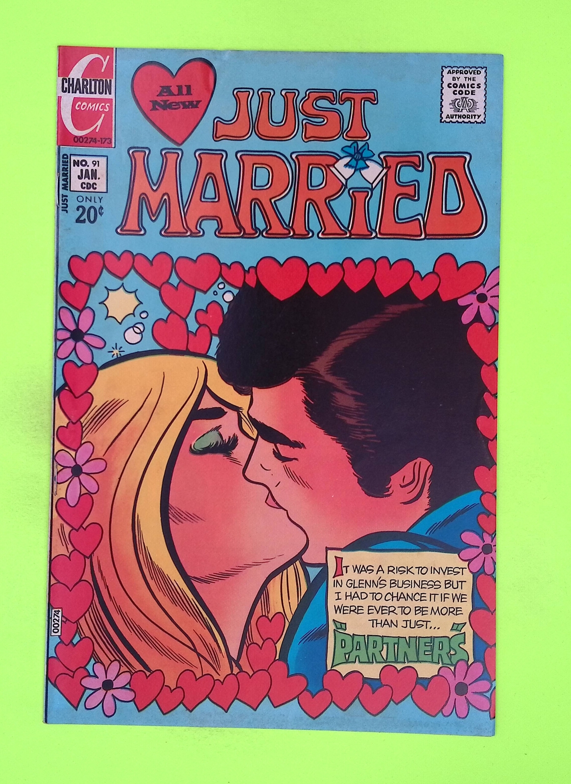 Just Married #91 1973 Charlton Comics Low Mid Grade Comic Book L61-224
