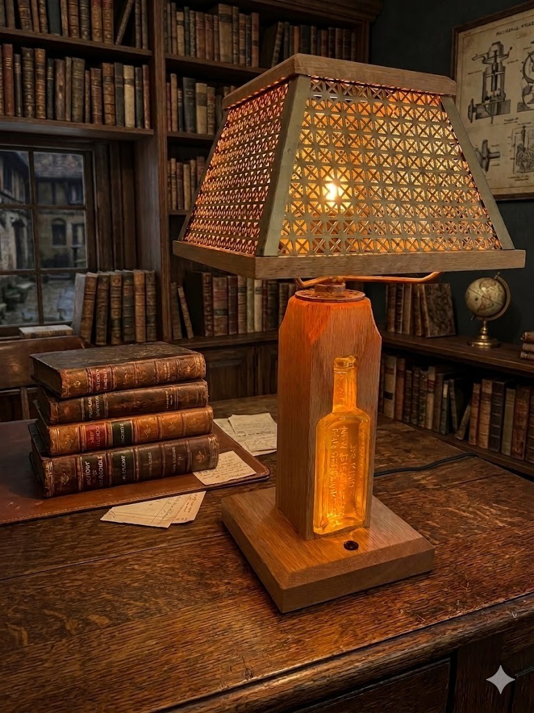 Vintage Steampunk Industrial Lamp. Apothecary style. One of a Kind. Hand Made. Vintage Steampunk Industrial Lamp. Apothecary style. One of a Kind. Hand Made.