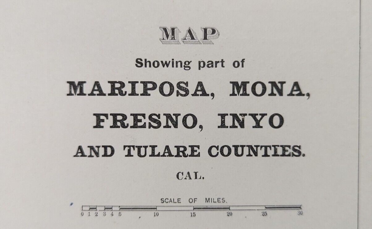 1893 MARIPOSA MONA FRESNO COUNTIES CALIFORNIA Map 22\