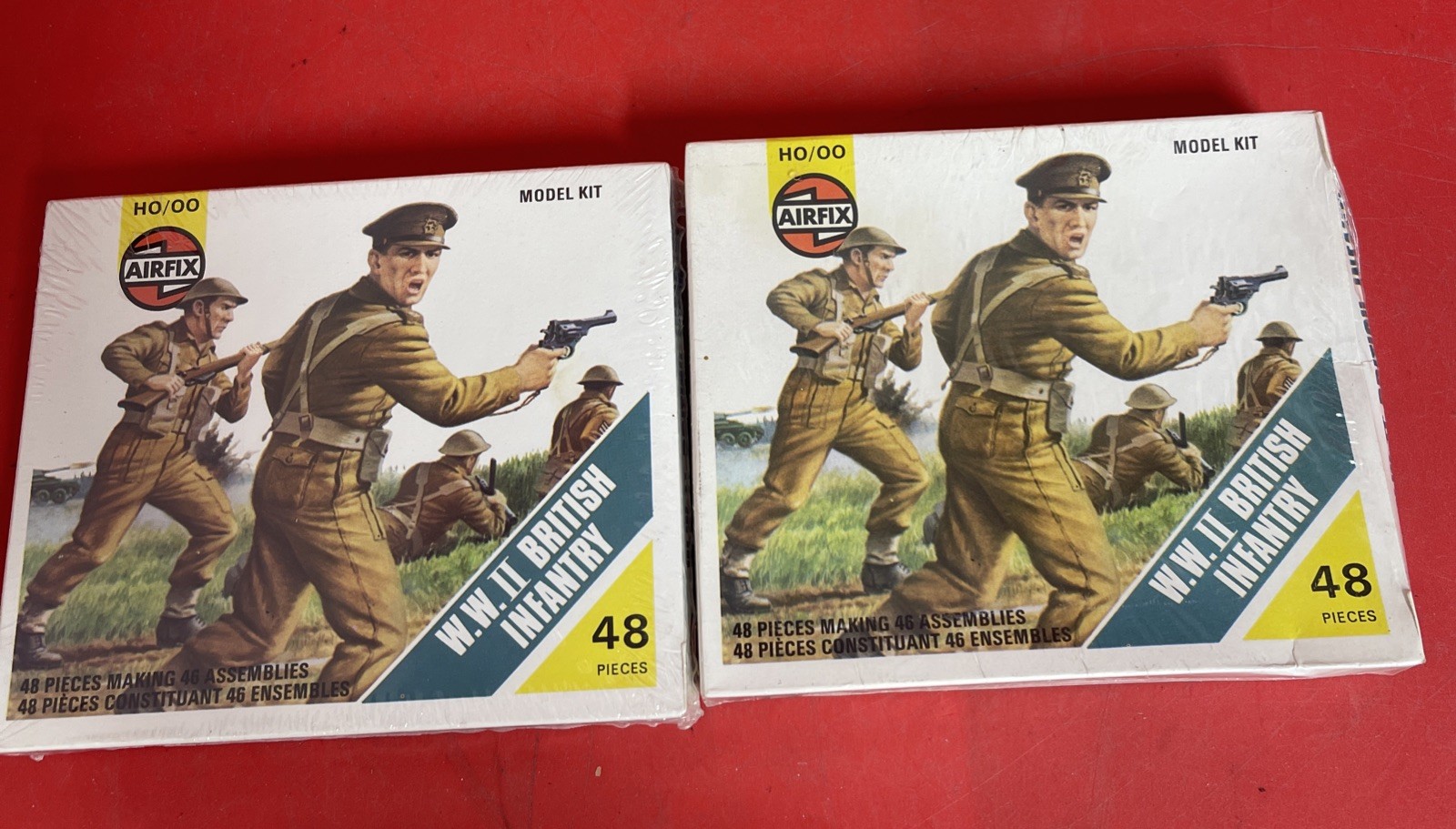 Two-Airfix Vintage HO/O Scale Model Kit British  Infantry 1703.    #14