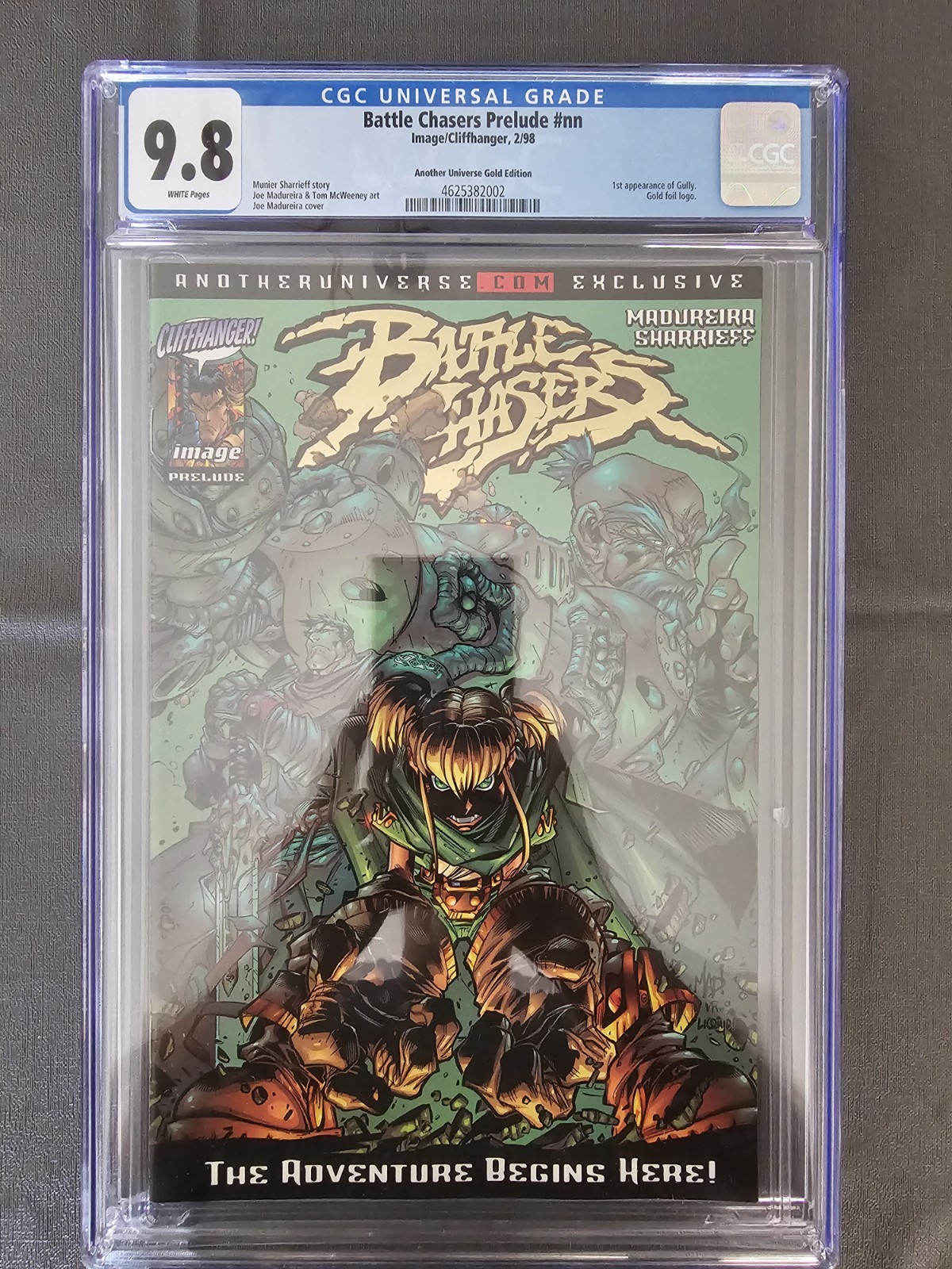 Battle Chasers Prelude #nn CGC 9.8 White Pages Another Universe Gold Edition