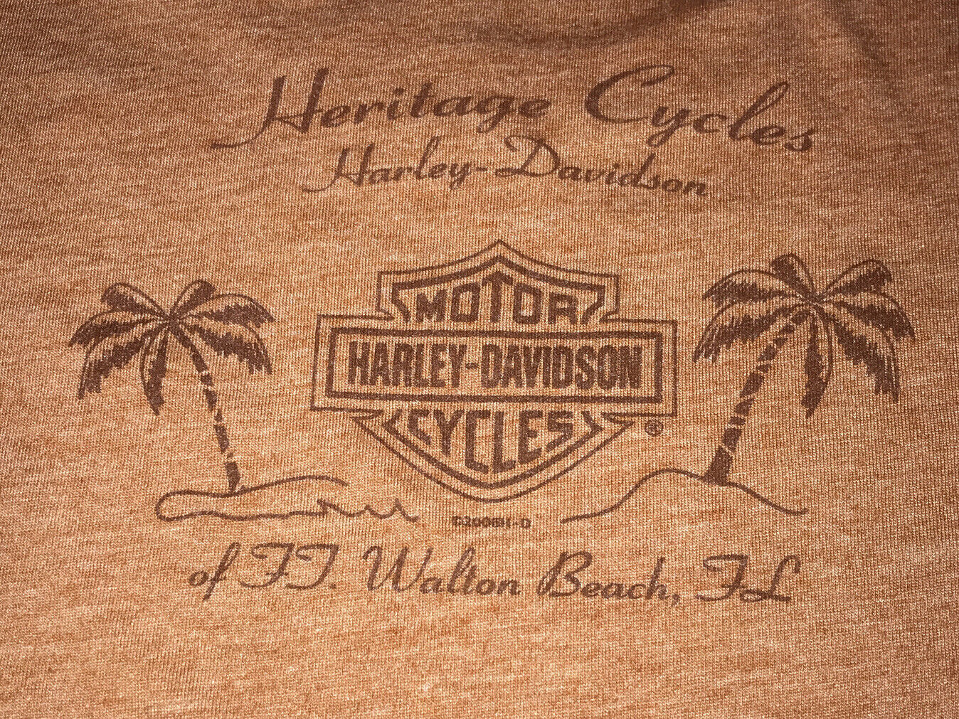 Harley Davidson Heritage Cycles Of FortWaltonBeach, FL Women’s Large Shirt