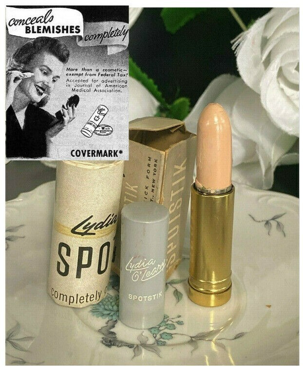 VINTAGE COLLECTIBLE LYDIA O'LEARY SPOTSTIK  COVERMARK IN STICK FORM NEW MEDIUM