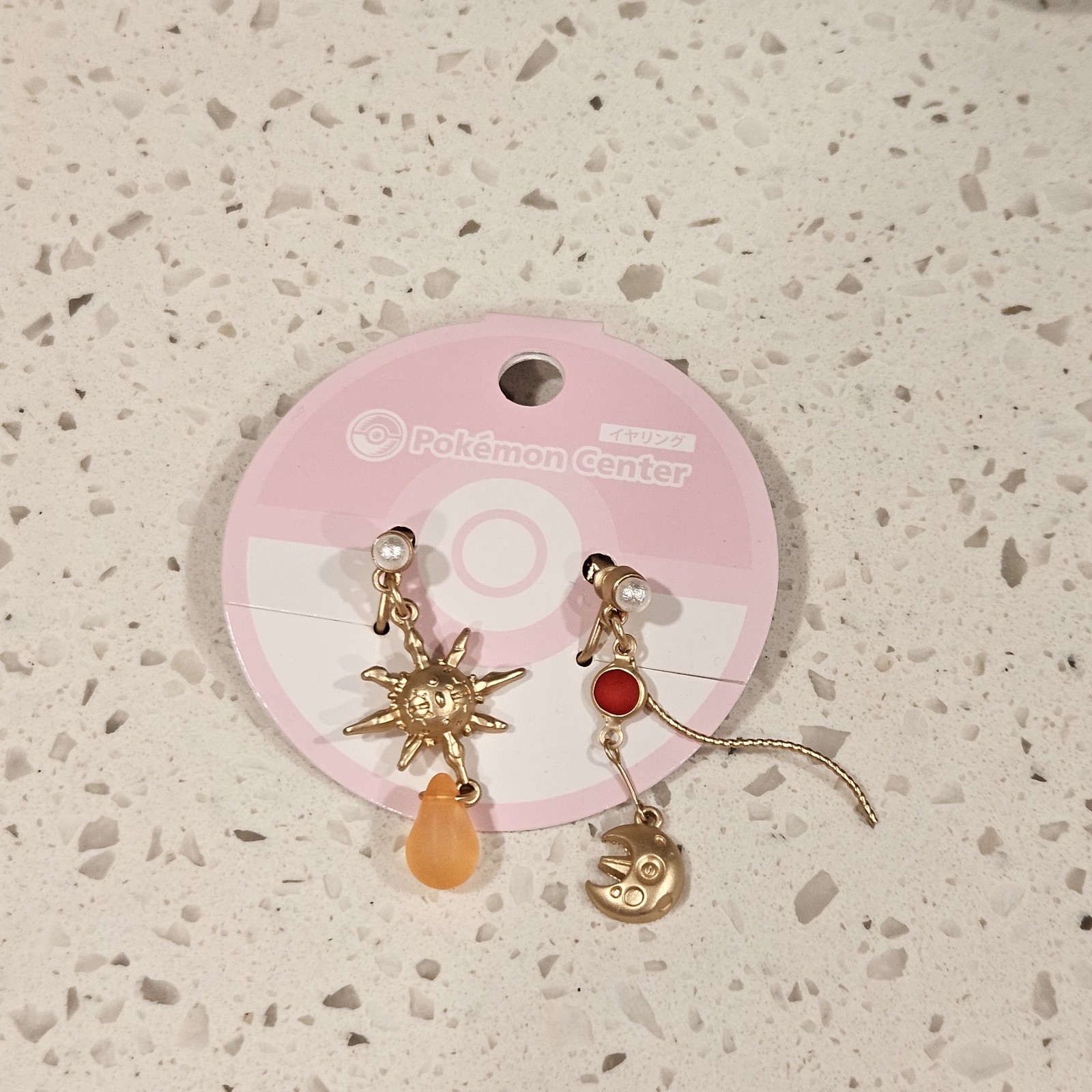 Pokémon Center Japan Solrock & Lunatone Clip-On Earrings NWT (Accessory No. 98) Pokémon Center Japan Solrock & Lunatone Clip-On Earrings NWT (Accessory No. 98)