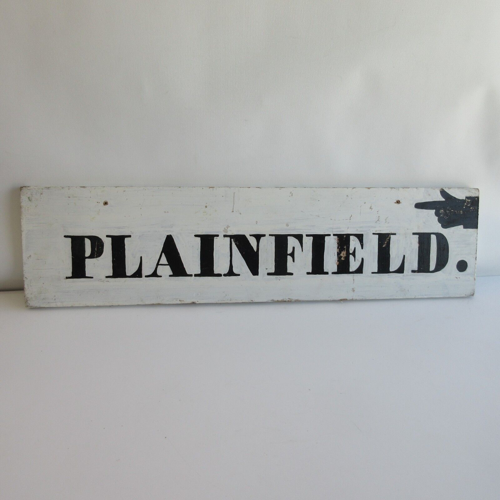 Antique VTG Wooden Plainfield Vermont VT Estate Sign