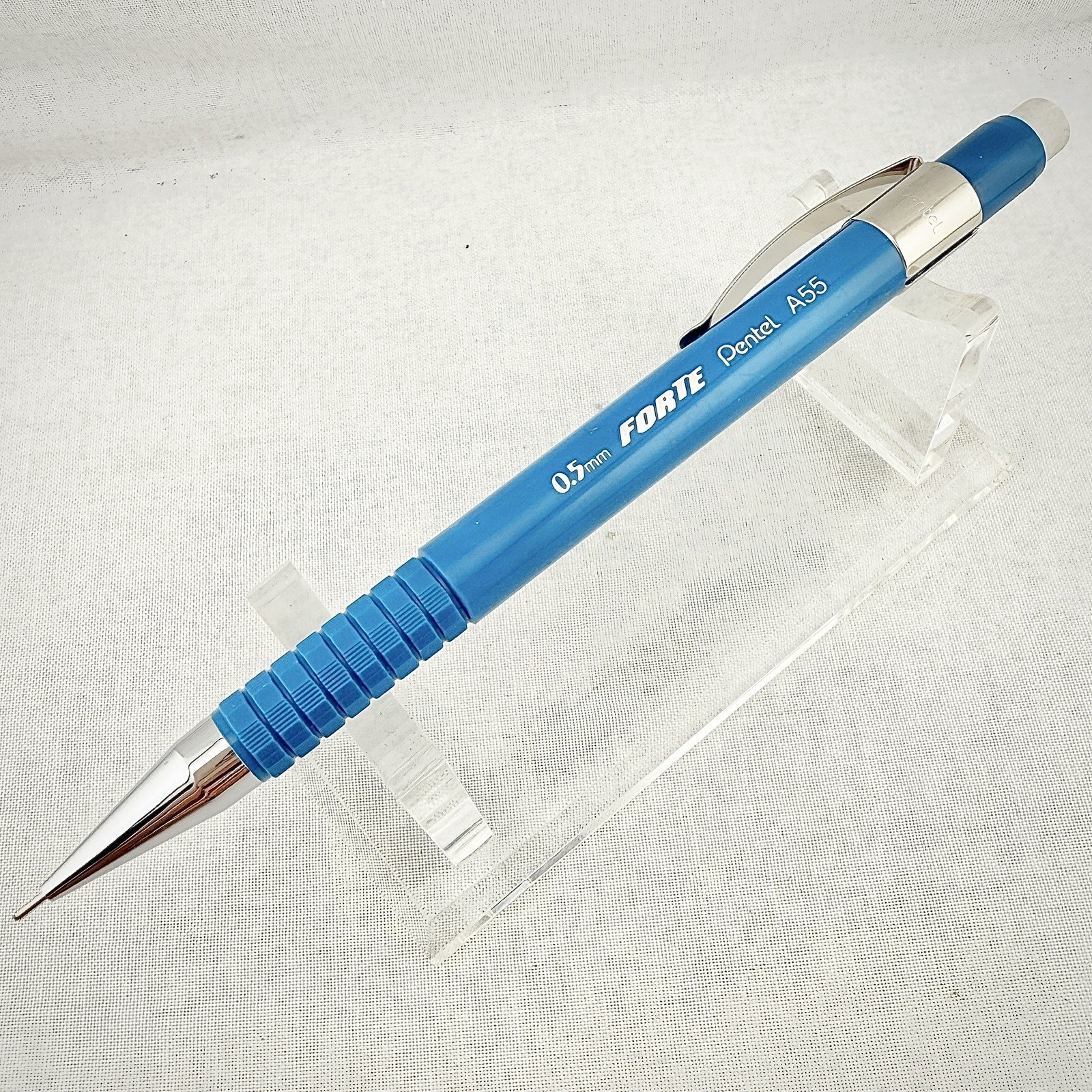 Vintage Pentel Forte A55 0.5 mm Blue Mechanical Pencil Made In USA Discontinued