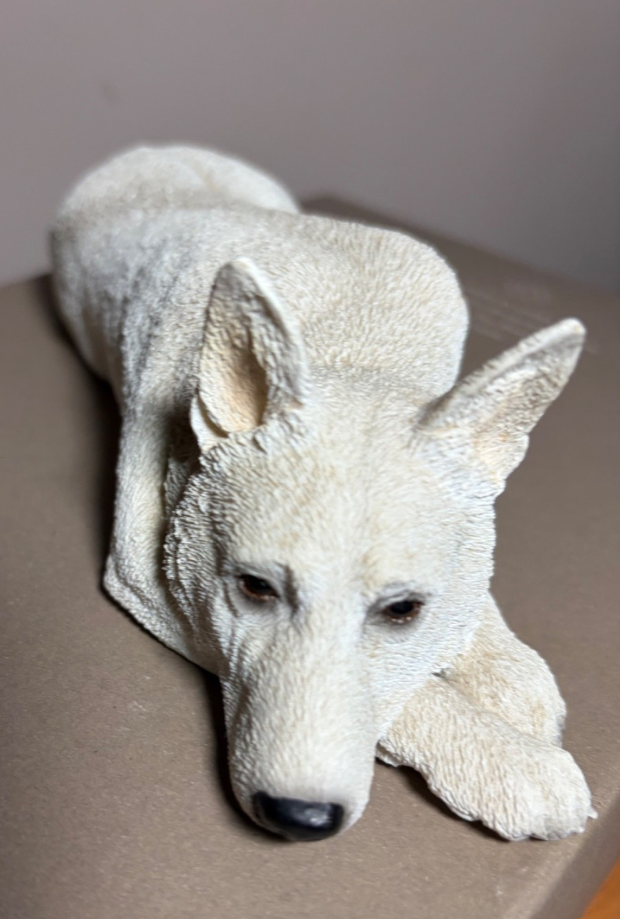 Conversation Concepts My Dog White German Shepherd Resin Hand Paint Figurine 8