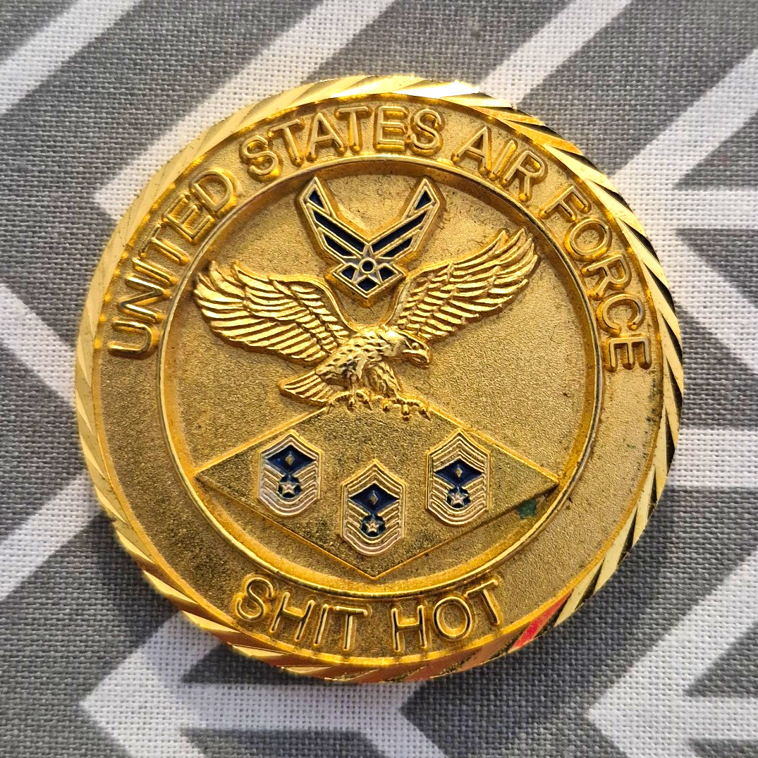 USAF 436th Communications Squadron Challenge Coin Dover AFB First Sergeant Shirt
