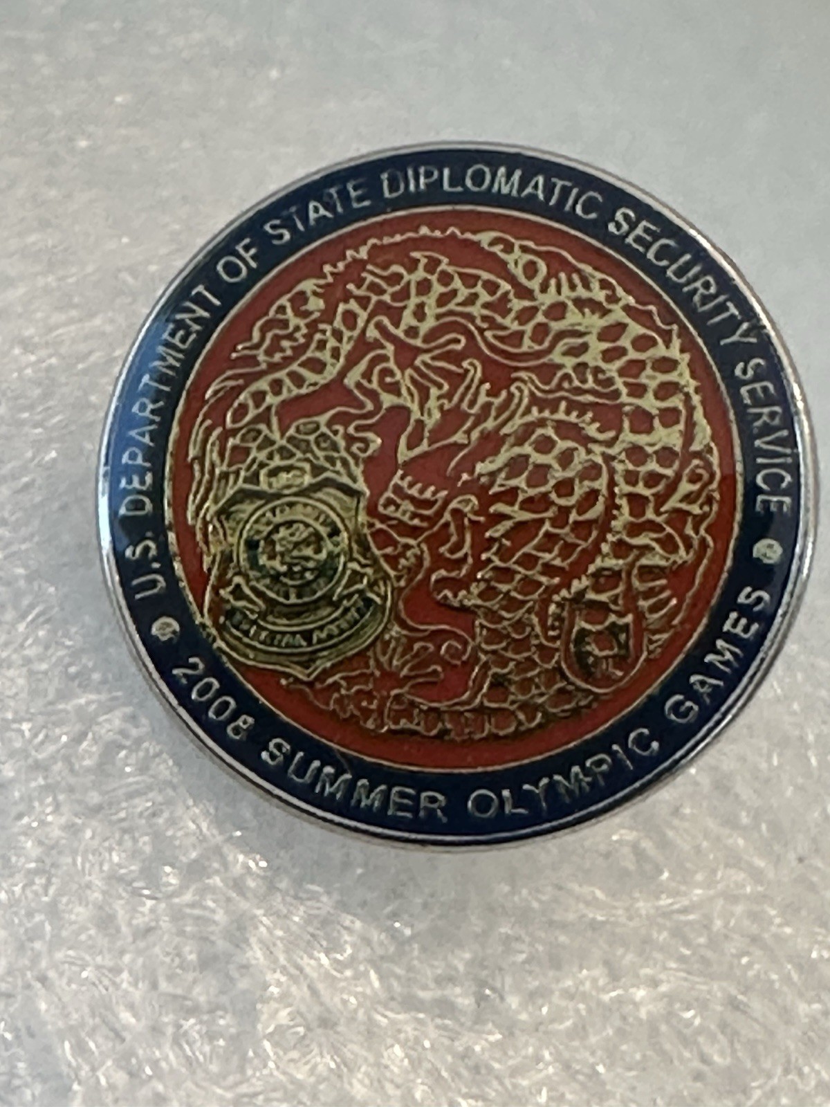 2008 Beijing Olympics DSS Challenge Pin