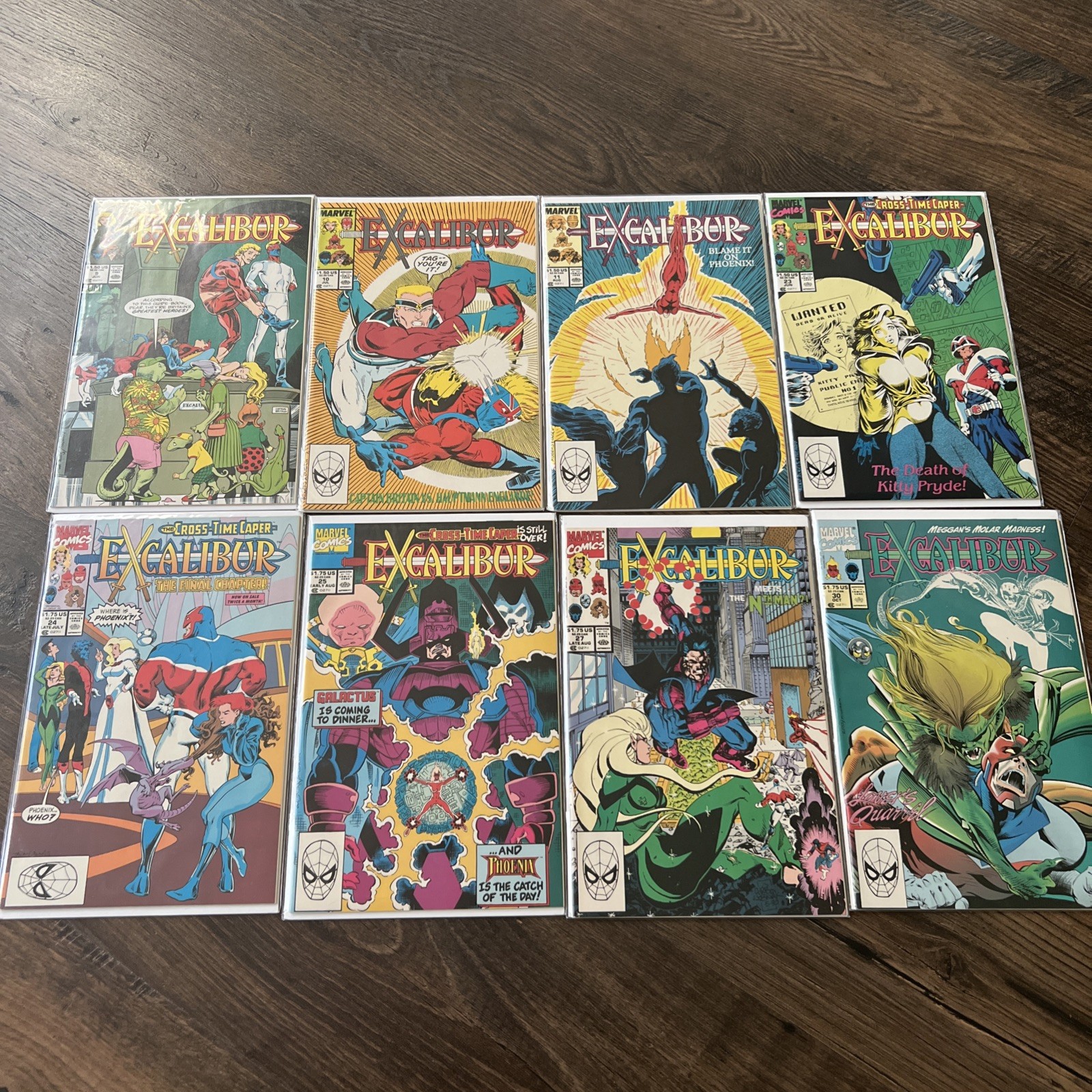 Marvel Comics Excalibur (1988) Lot of 8 Issues