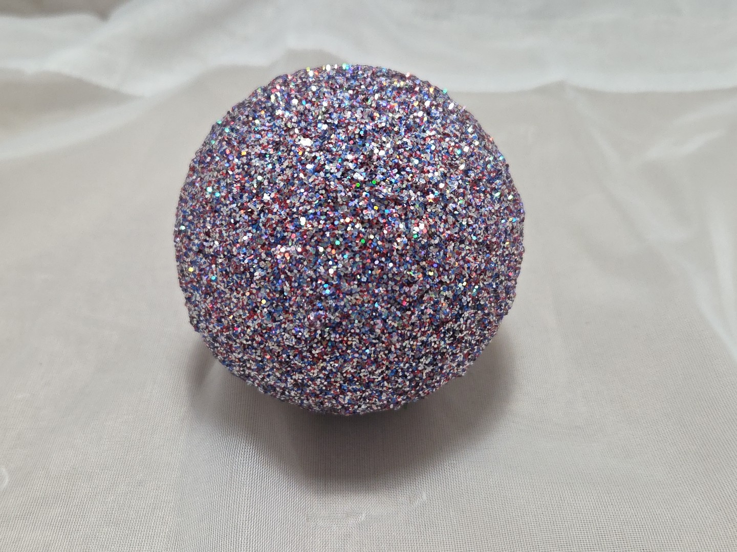 Vintage Iridescent Glitter Christmas Ornament