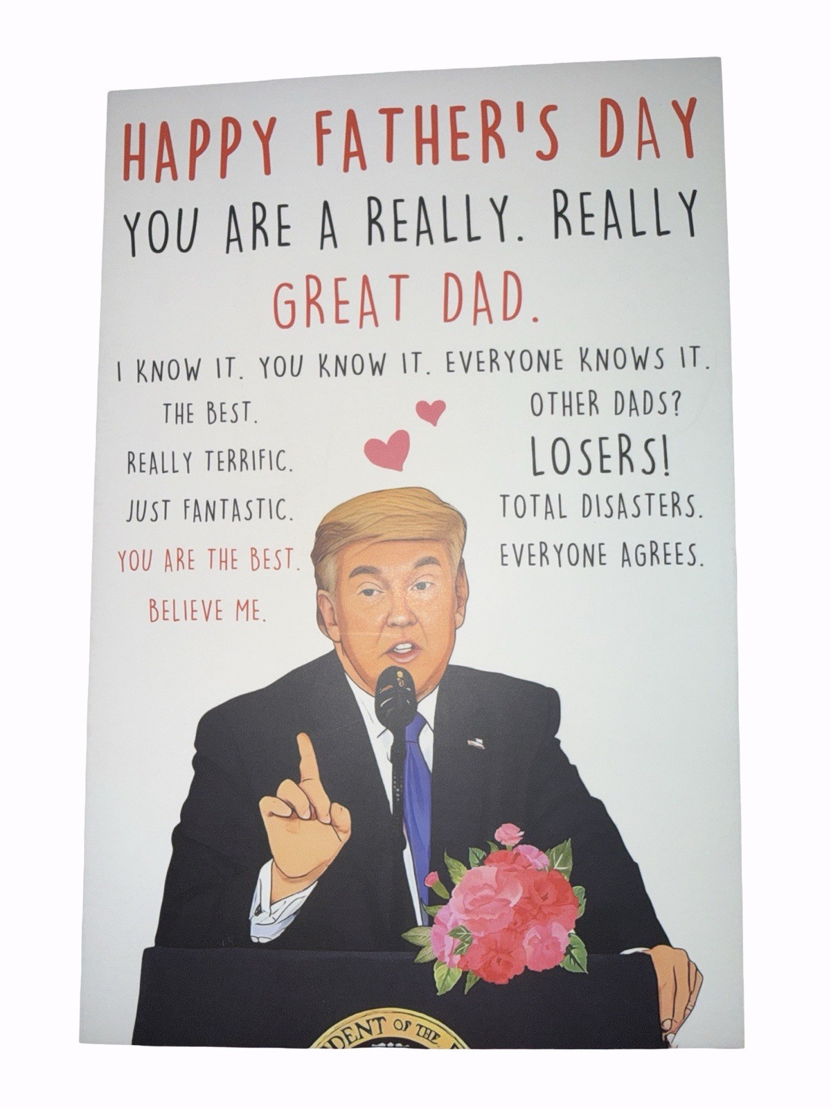 Funny Fathers Day Card for Dad Husband, Happy Fathers Day Card Gifts - Trump NEW Funny Fathers Day Card for Dad Husband, Happy Fathers Day Card Gifts - Trump NEW