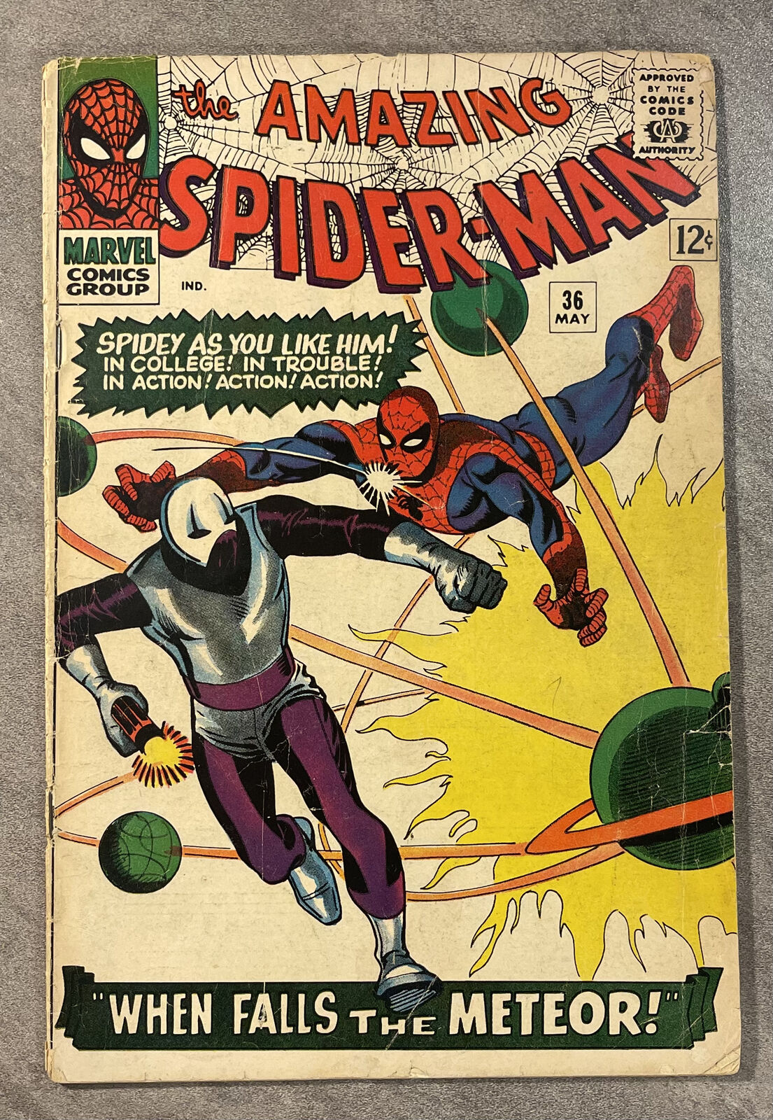 THE AMAZING SPIDER-MAN #36 MAY 1966 - *FIRST LOOTER  SILVER AGE MARVEL GOOD +