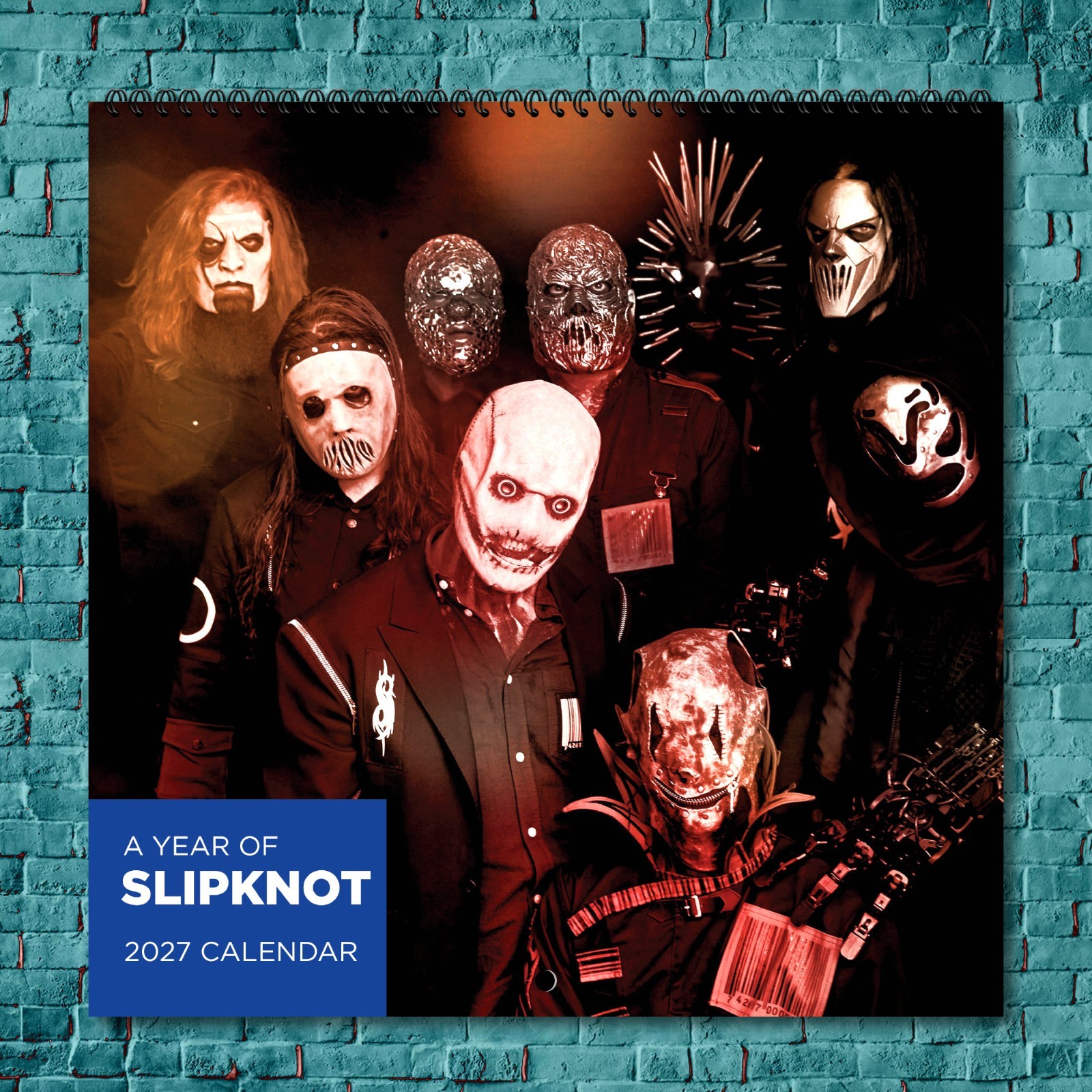 Slipknot 2027 Wall Calendar 12 Month Celebrity Photo Fan Collectible