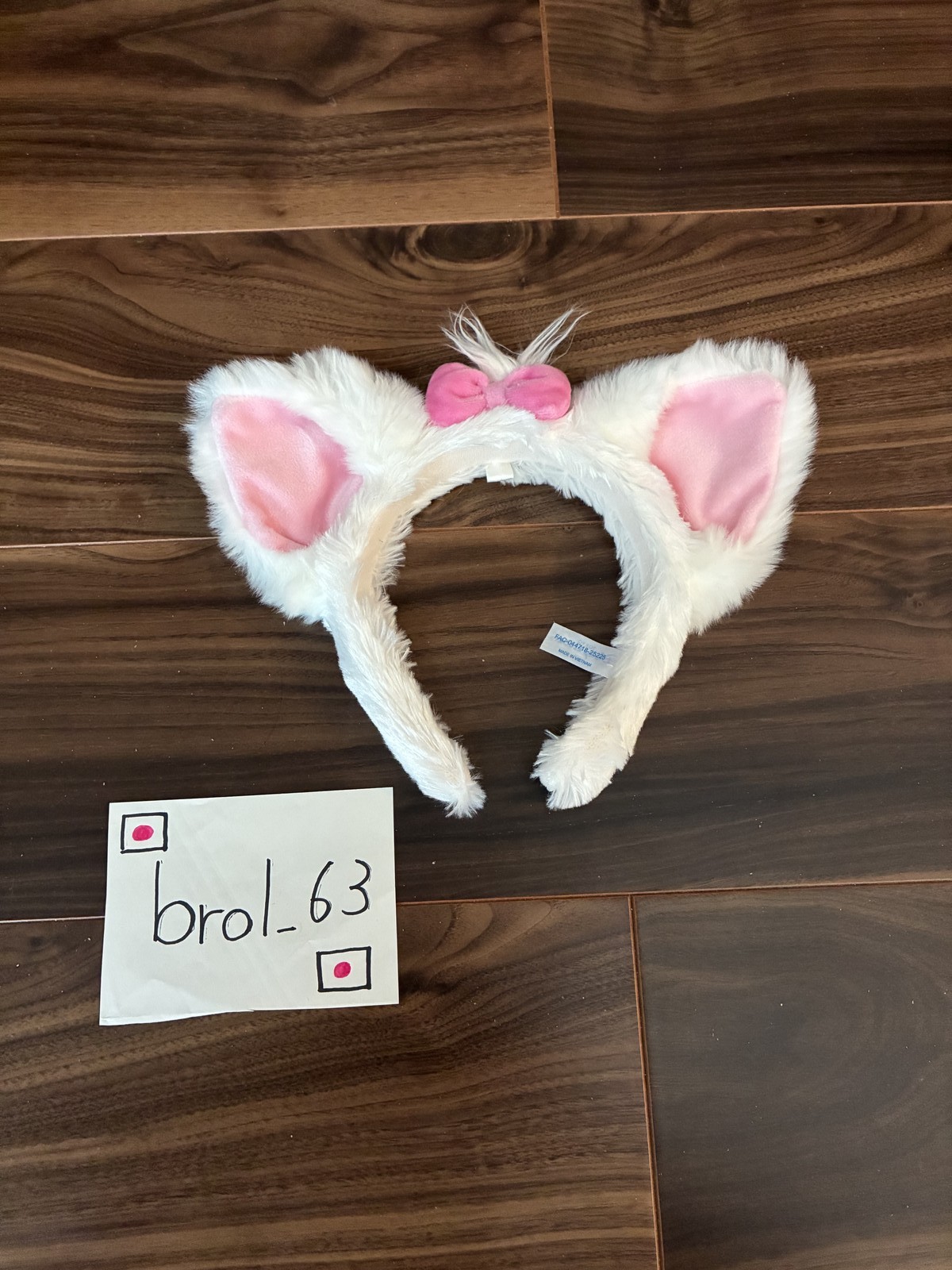 Disney Marie Aristocats Headband Ear Ears Tokyo Disney Resort Japan Excellent