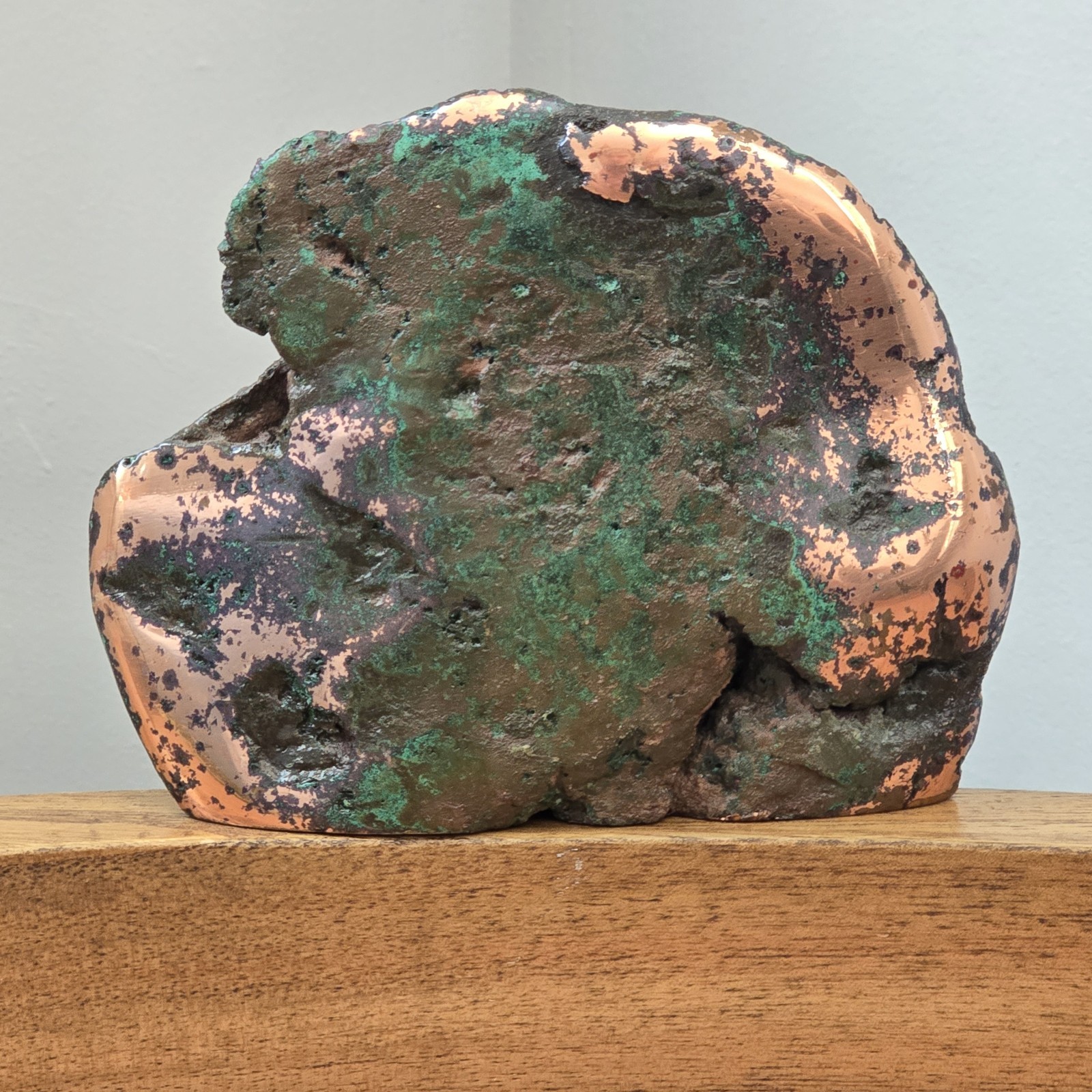 Native Michigan Copper Ore Raw Specimen From The Boston Mine Weight 1186 Grams