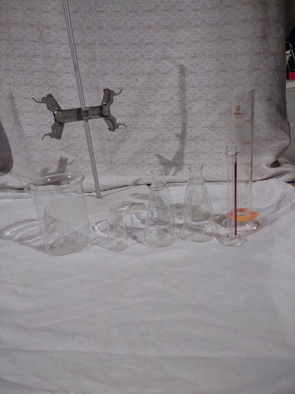 Vintage Pyrex & Kimax Laboratory Glassware Lot (9 Pcs) - Beakers, Flasks,...