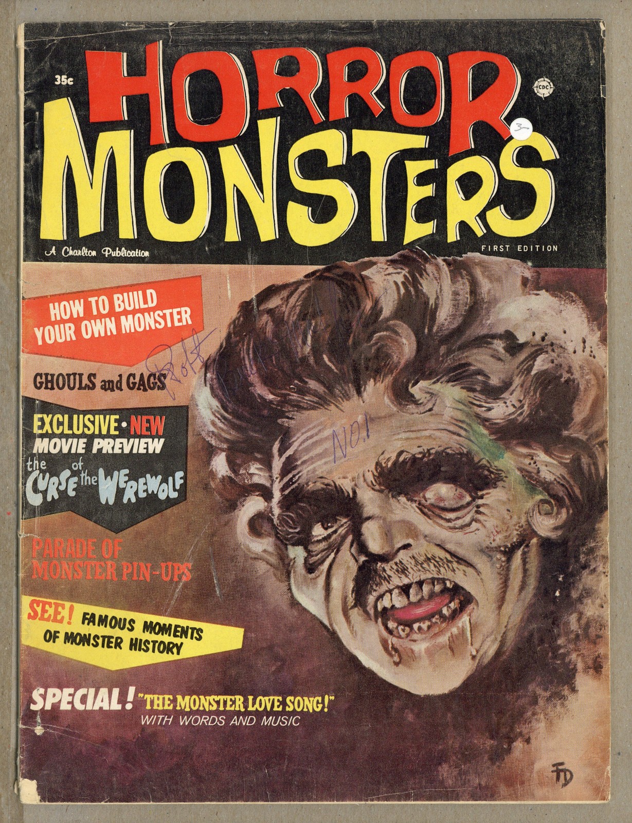 Horror Monsters #1 GD/VG 3.0 1963