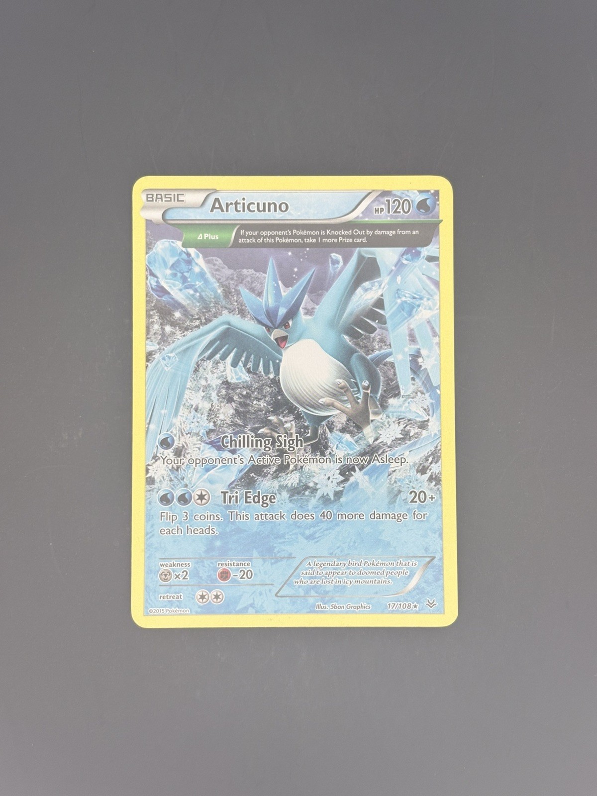 Pokémon TCG Card Articuno Roaring Skies 17/108 Regular Rare Non-Holo Card LP 