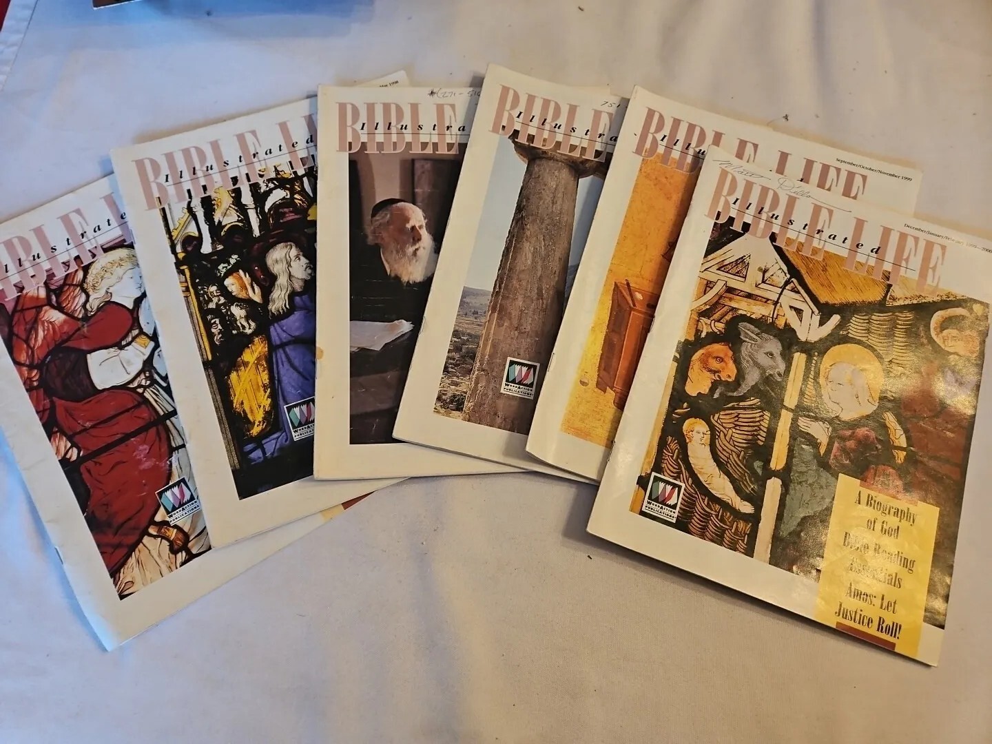 Vintage 1997-2000 Illustrated Bible Life Magazine, Lot Of 6, Word Action Public.
