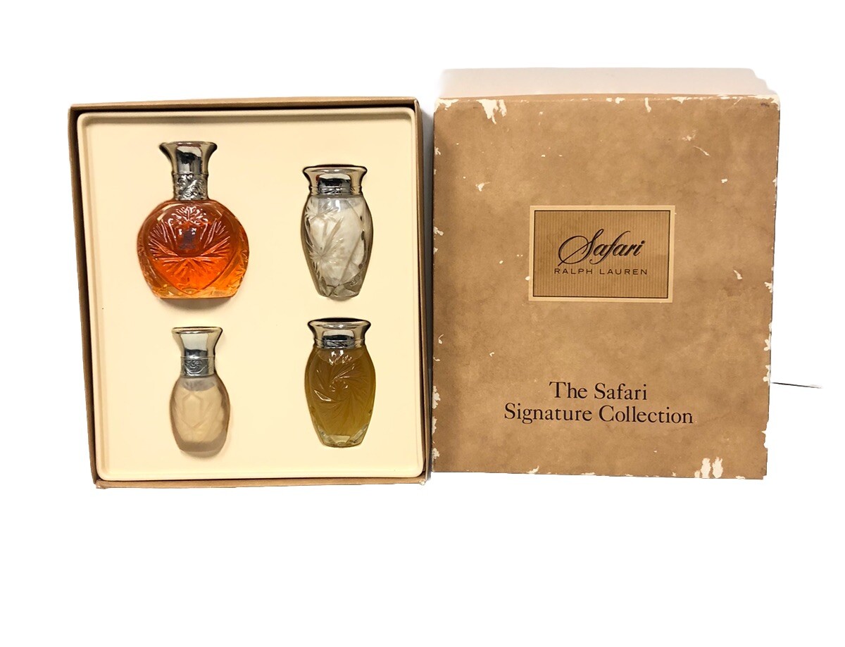VTG Safari Ralph Lauren Set Spray 2.5oz Shampoo & Lotion 1.7oz Moisturizer .5oz