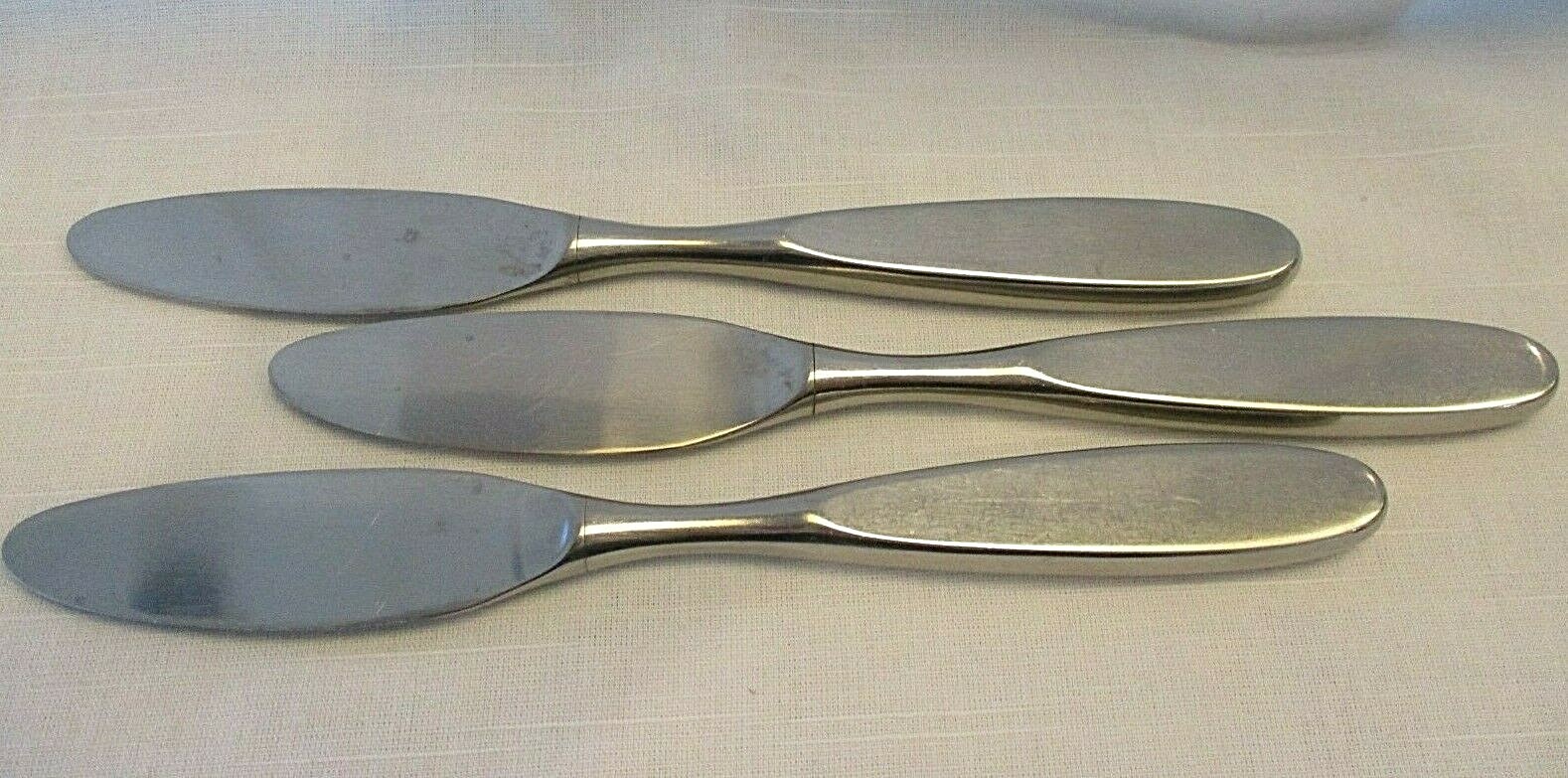 Vtg Lauffer Japan Magnum 3 Dinner Knife Knives Towle Modern Hollow Non Serrate Vtg Lauffer Japan Magnum 3 Dinner Knife Knives Towle Modern Hollow Non Serrate