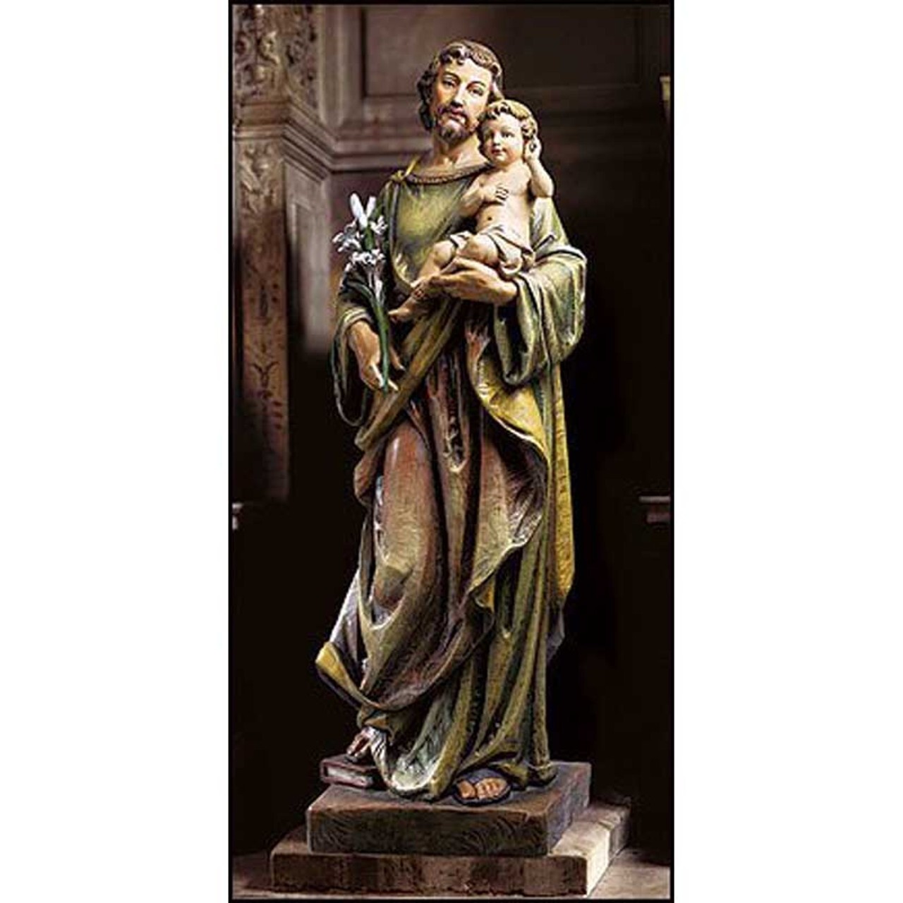 St. Joseph with Child Statue, Church 48\'\' High Large Catholic Church Statues
