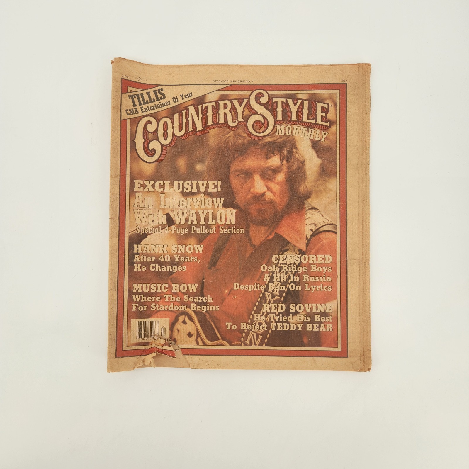 Vintage 1976 Country Style Monthly Interview With Waylon Newspaper