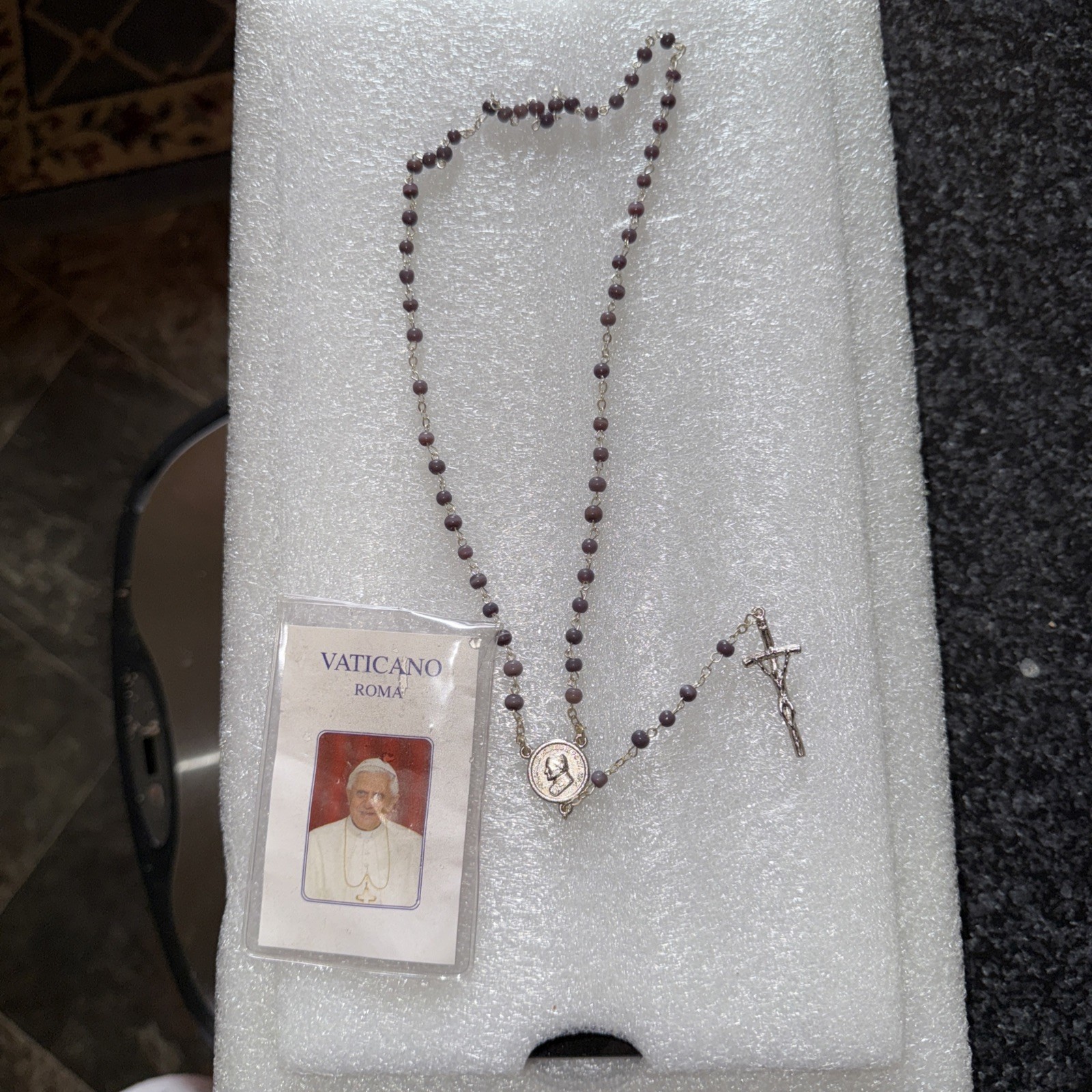 POPE JOHANNES PAULUS II PONT. Max Rosary Necklace