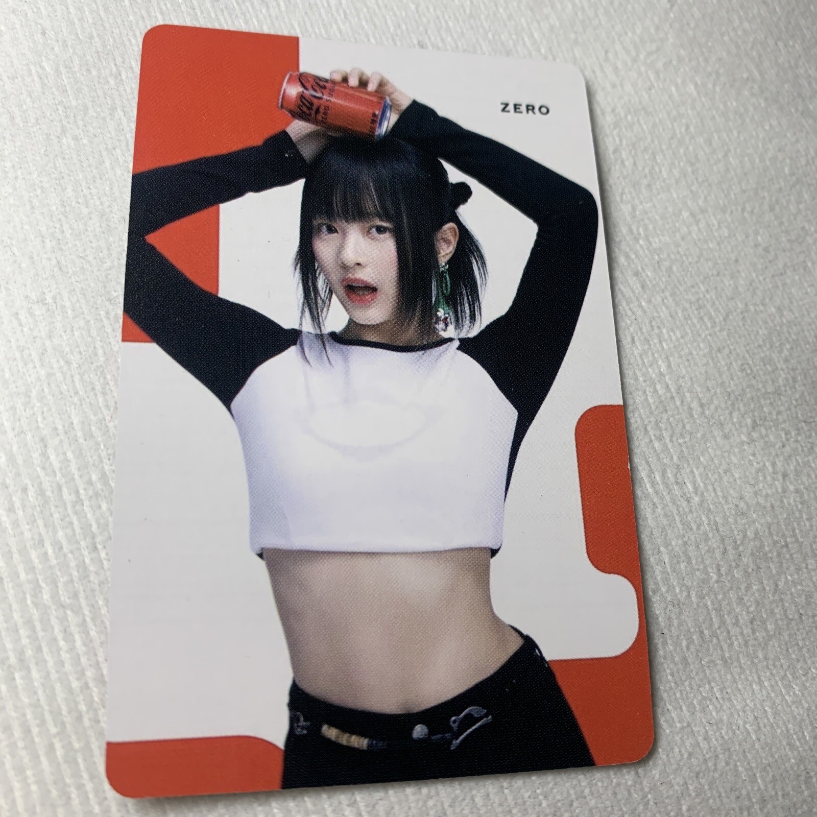 Hanni NEWJEANS Girl Zero Beach Edition Celeb Photo Card K-Pop Coke Zero Pose Hanni NEWJEANS Girl Zero Beach Edition Celeb Photo Card K-Pop Coke Zero Pose