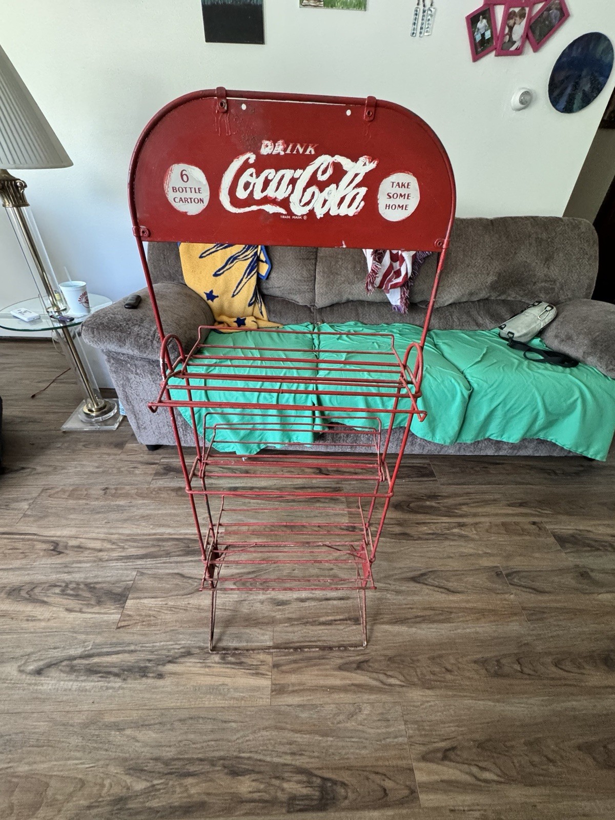 1930s Coca-Cola Vintage Display Rack Double Sided Sign Soda Pop