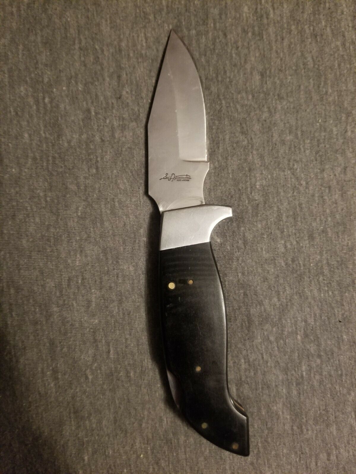 Lakota Lil\' Hawk Knife Black Handle with Case