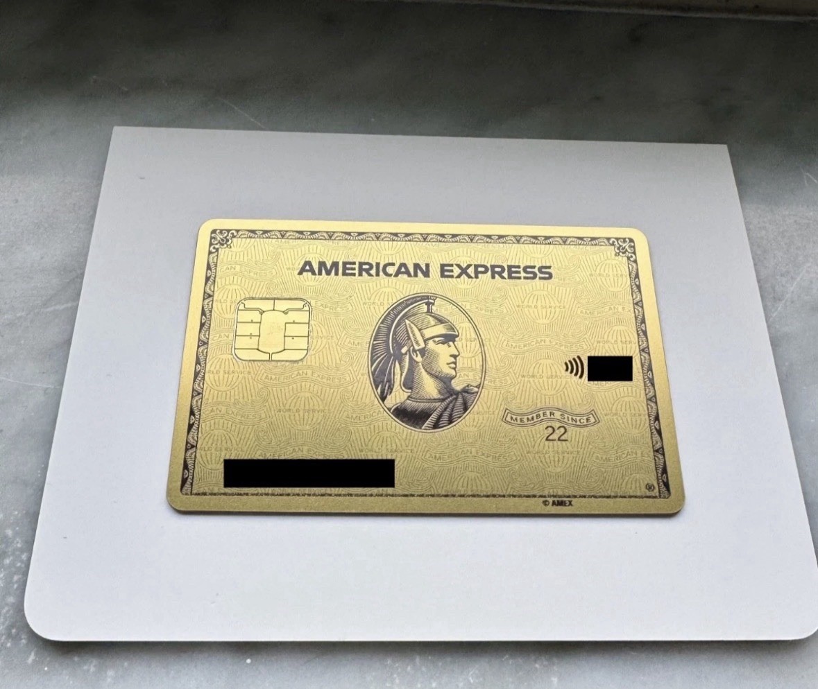 American Express Gold Metal Card. Authentic. Canceled. Collectible.