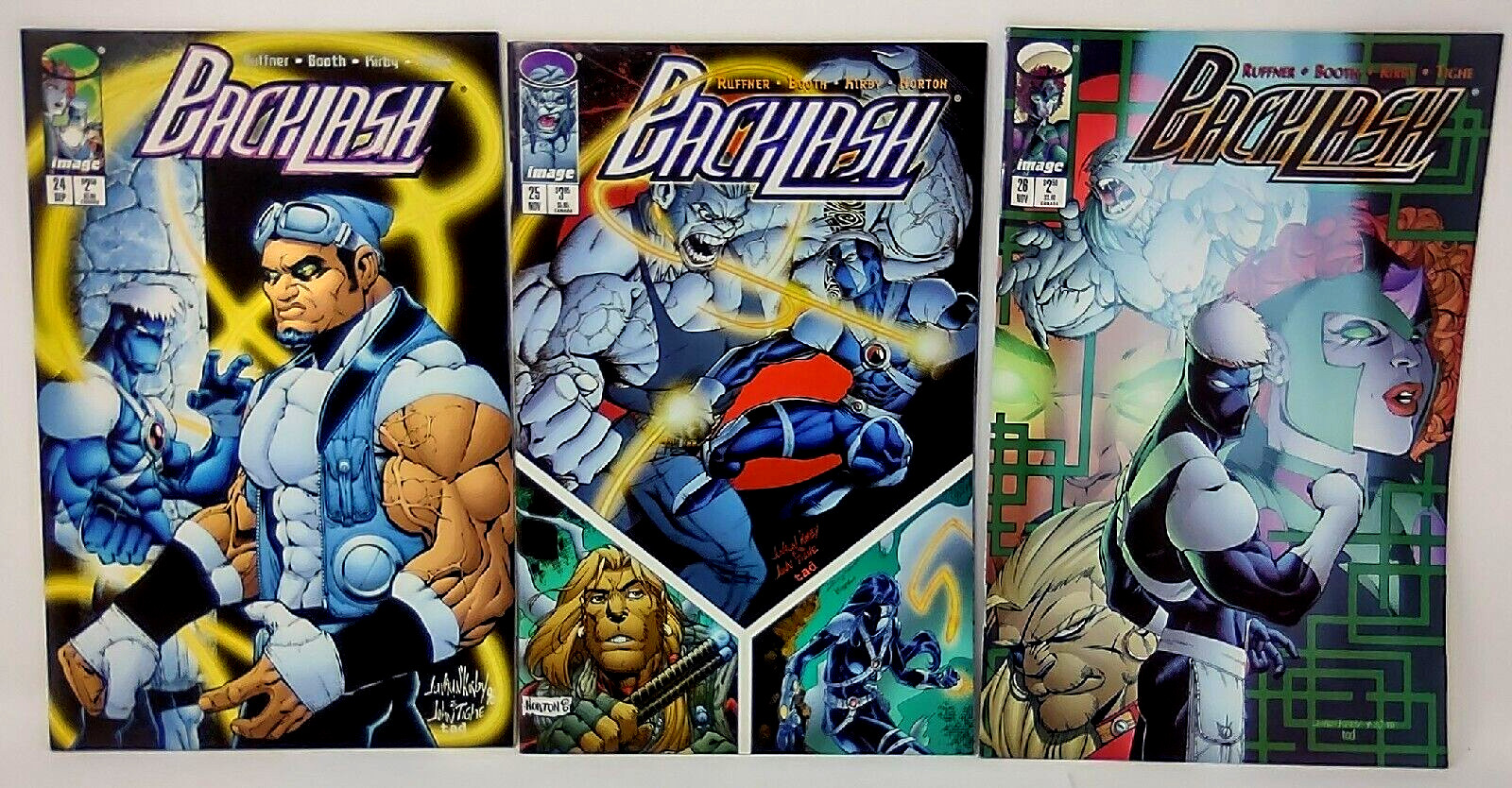 Backlash Issues 24 25 26 Image Comics 1996 First Printing VF Lot of 3 Backlash Issues 24 25 26 Image Comics 1996 First Printing VF Lot of 3