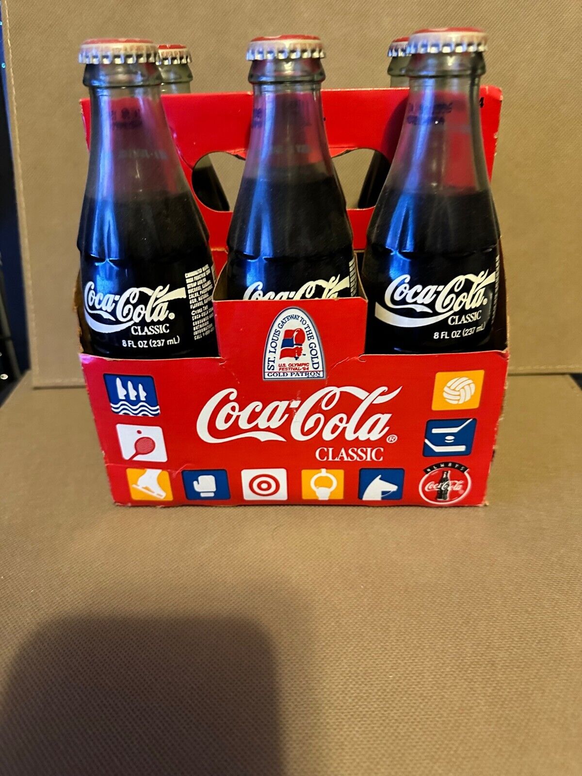 US Olympic Festival 1994 Coka Cola 8oz 6pack un opened