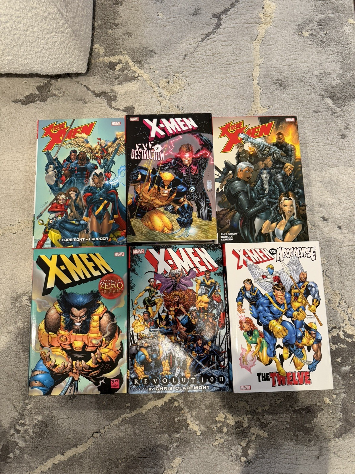 X-Men Omnibus Lot of 6 Claremont X-Treme Revolution Zero Tolerance Twelve HC