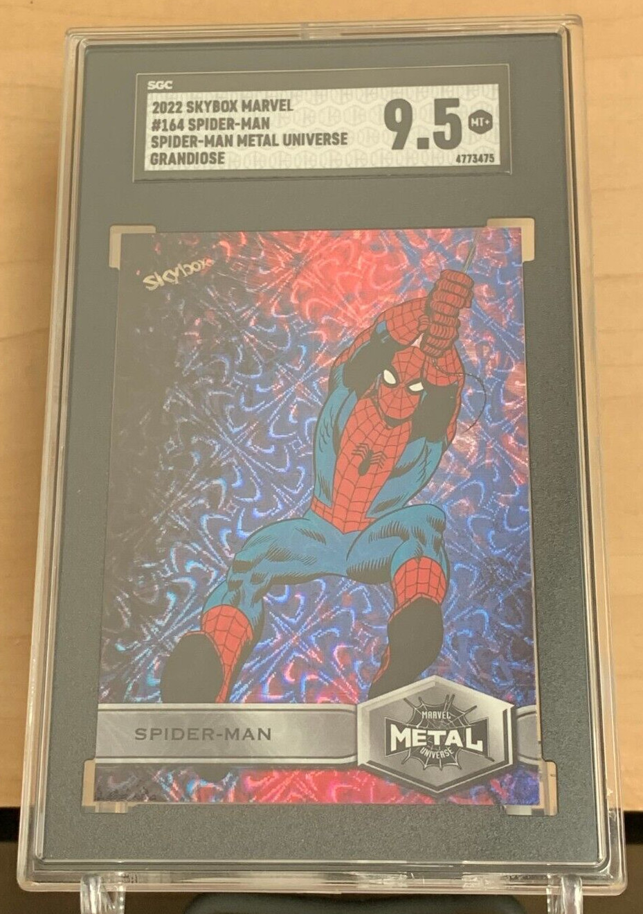 2022 Marvel Metal Universe 164 💎 Grandiose 💎 SPIDER-MAN 💎 SGC 9.5 💎 POP  1