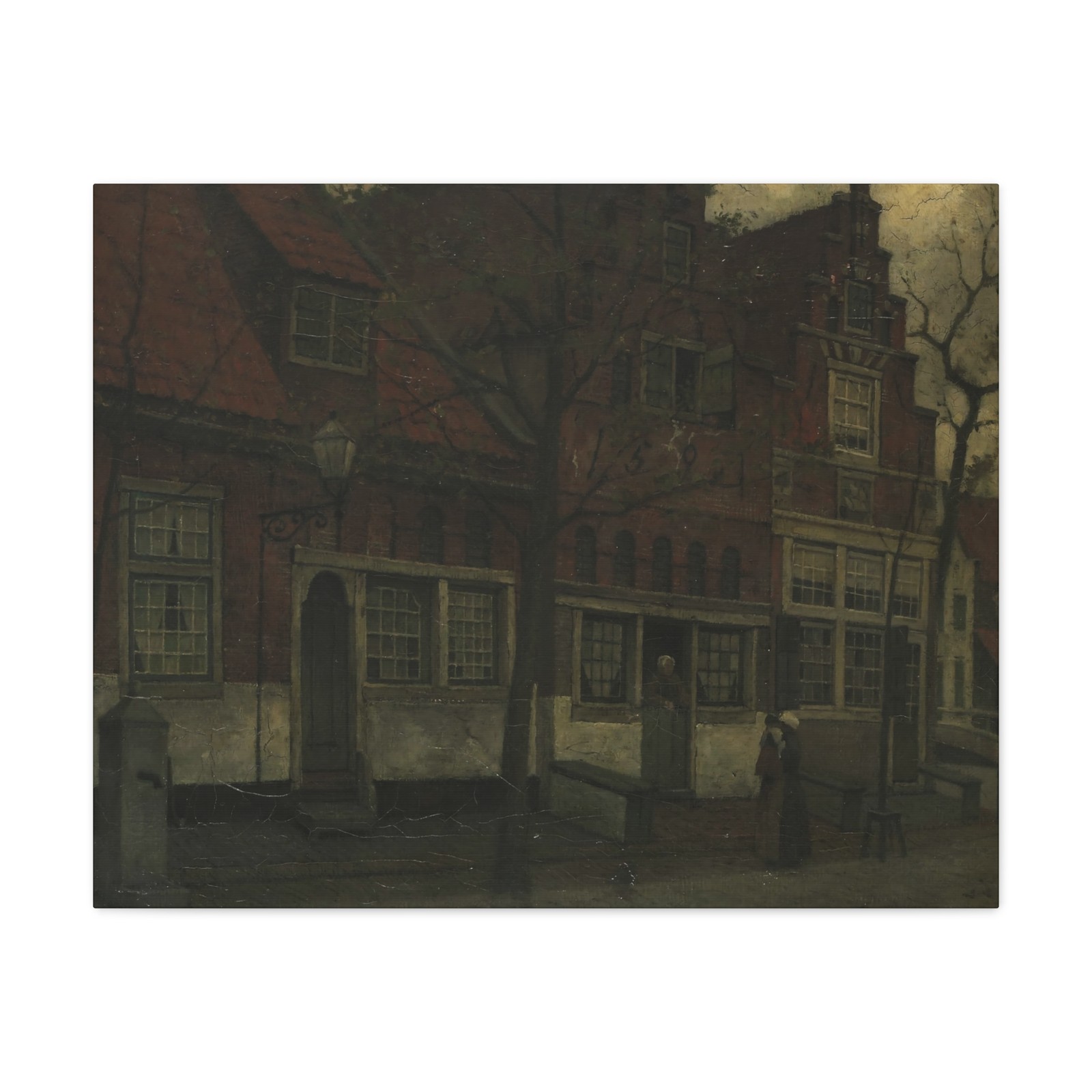 Eduard Karsen - Houses on the Breedstraat, Enkhuizen - 1885 - Canvas Wall Art