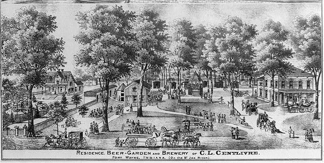 Photo:Fort Wayne Indiana 1876 C L Centlivre Brewery Beer Garden Residence